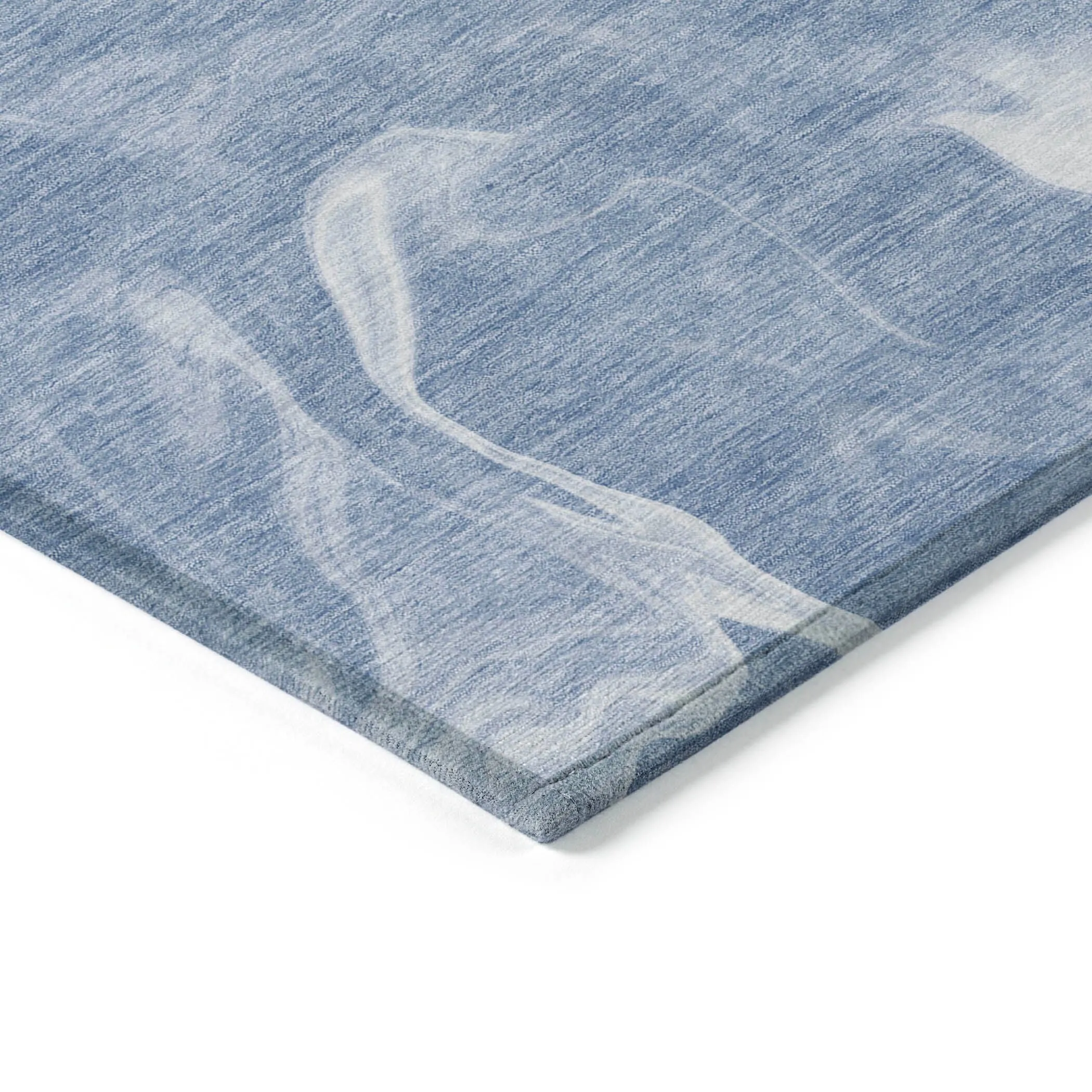 Machine Washable Indoor/ Outdoor Chantille Abstract Motion Rug