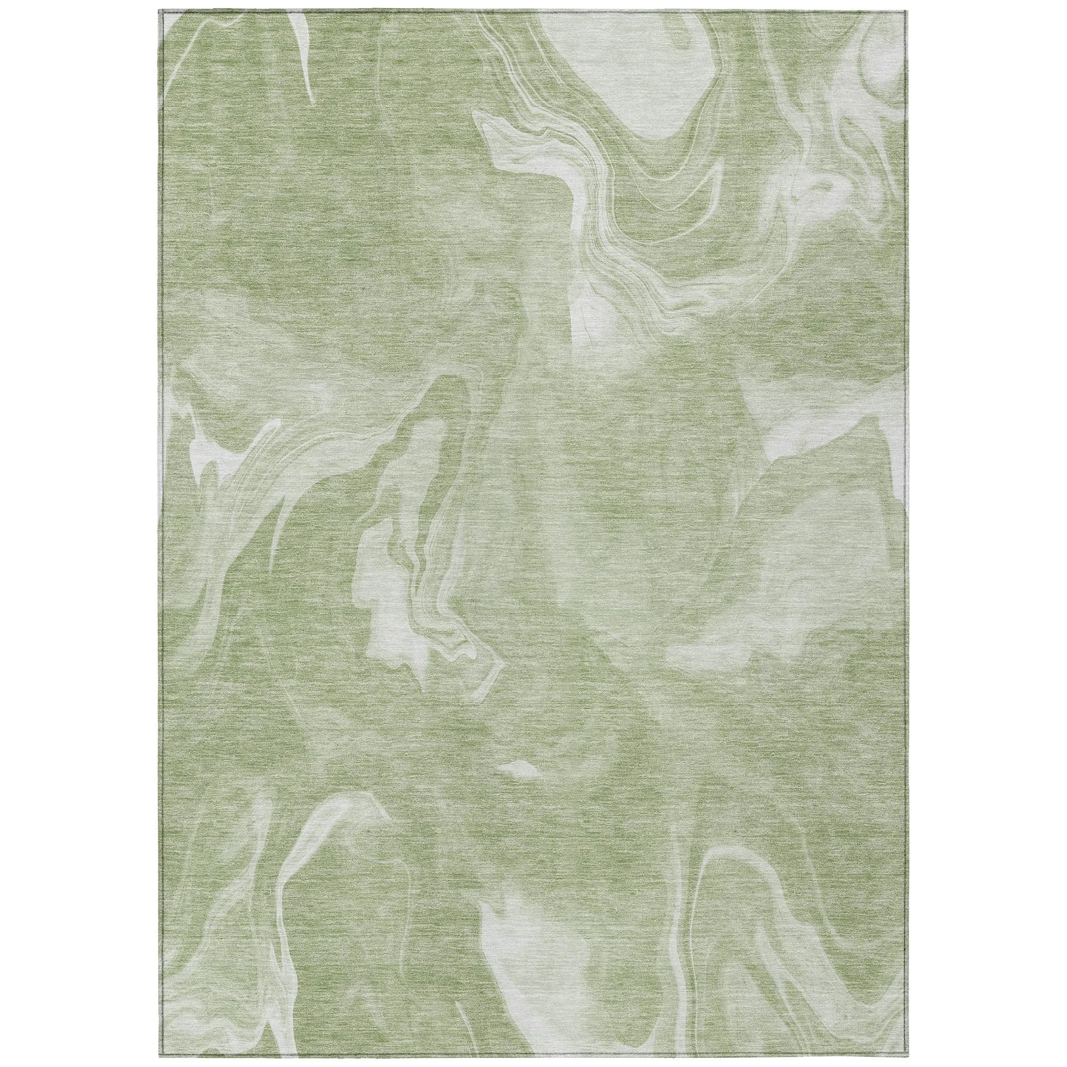 Machine Washable Indoor/ Outdoor Chantille Abstract Motion Rug