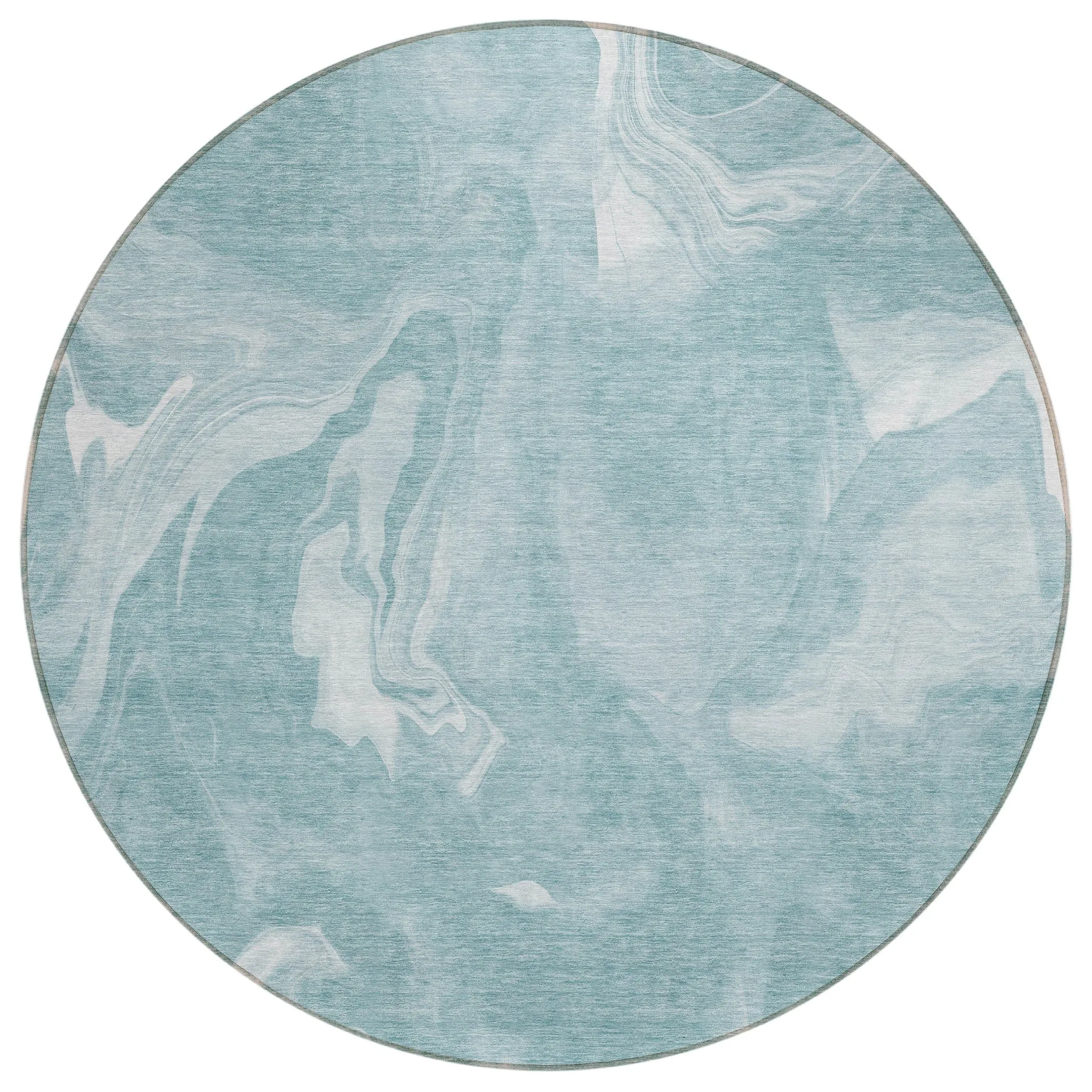 Machine Washable Indoor/ Outdoor Chantille Abstract Motion Rug