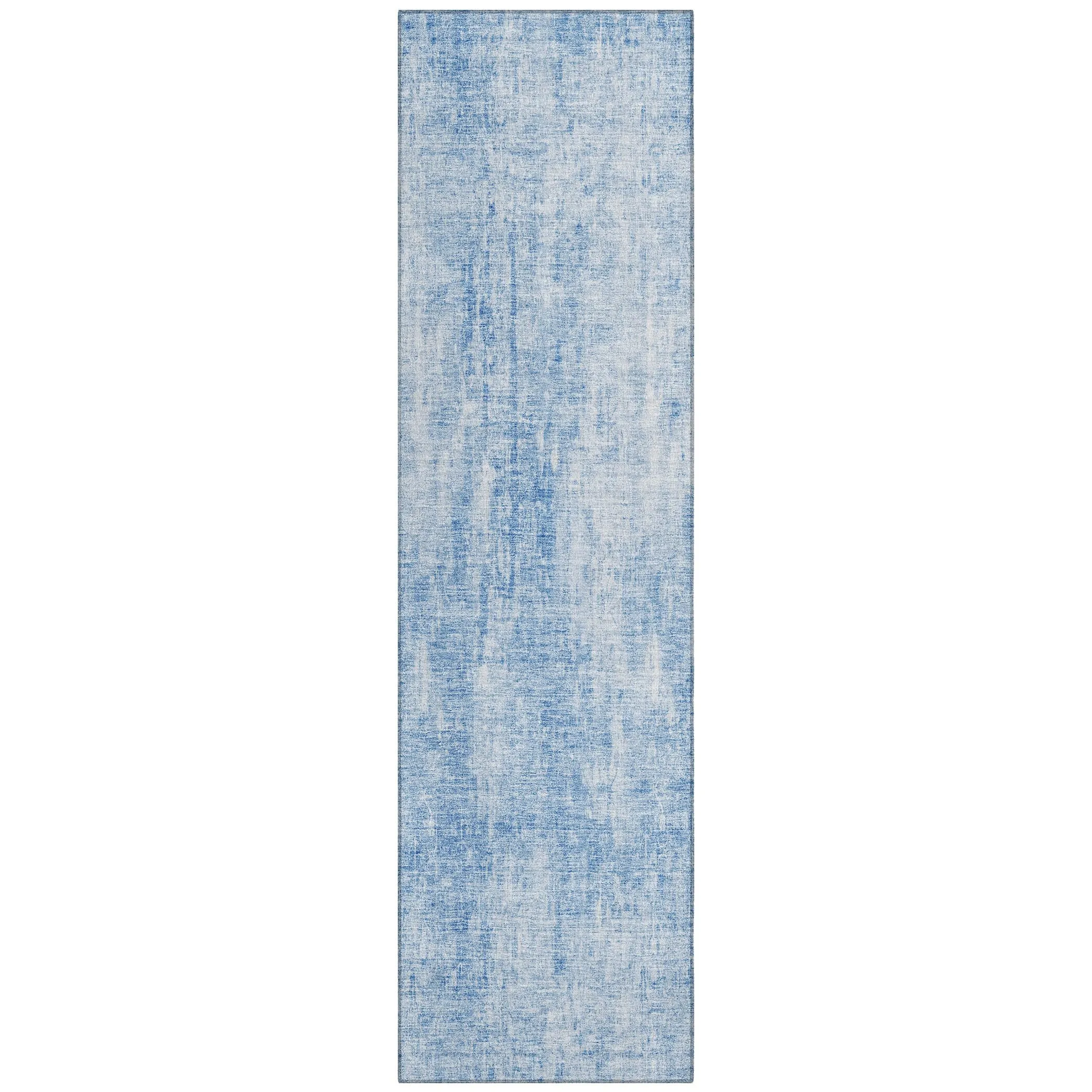 Machine Washable Indoor/ Outdoor Chantille Abstract Solid Rug