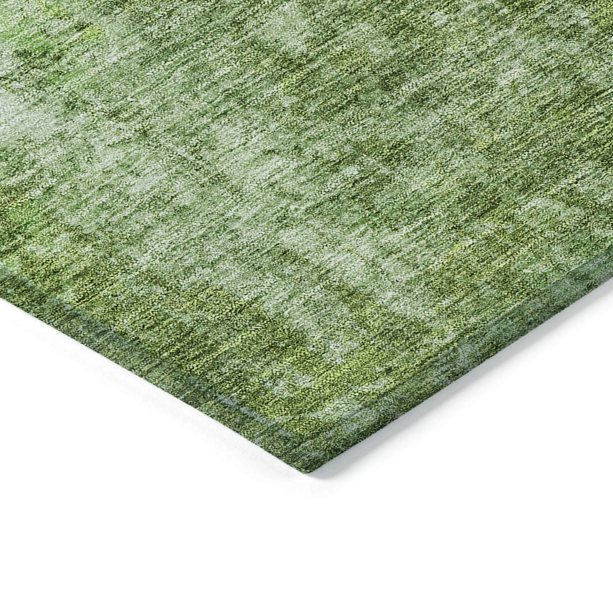 Machine Washable Indoor/ Outdoor Chantille Abstract Solid Rug