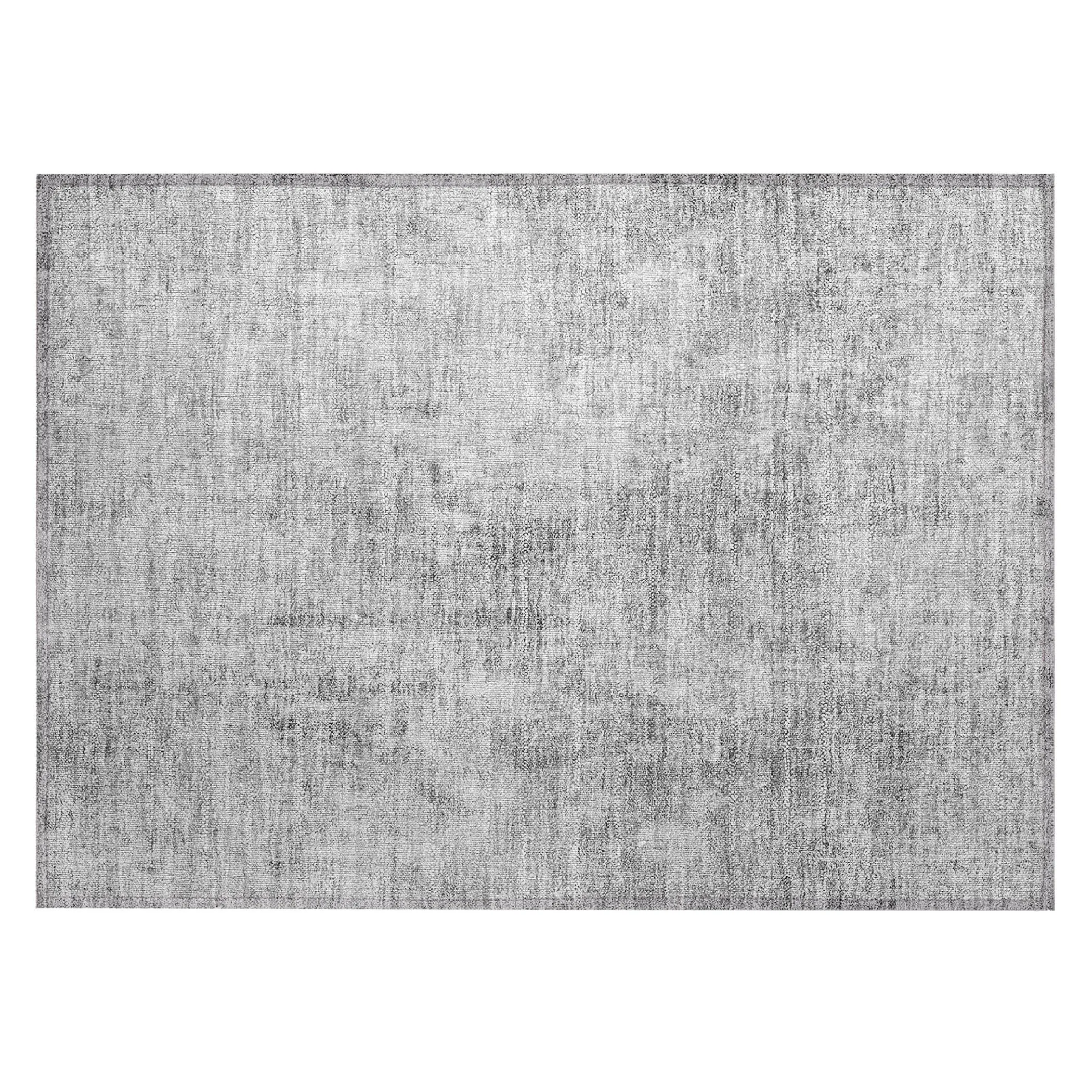 Machine Washable Indoor/ Outdoor Chantille Abstract Solid Rug