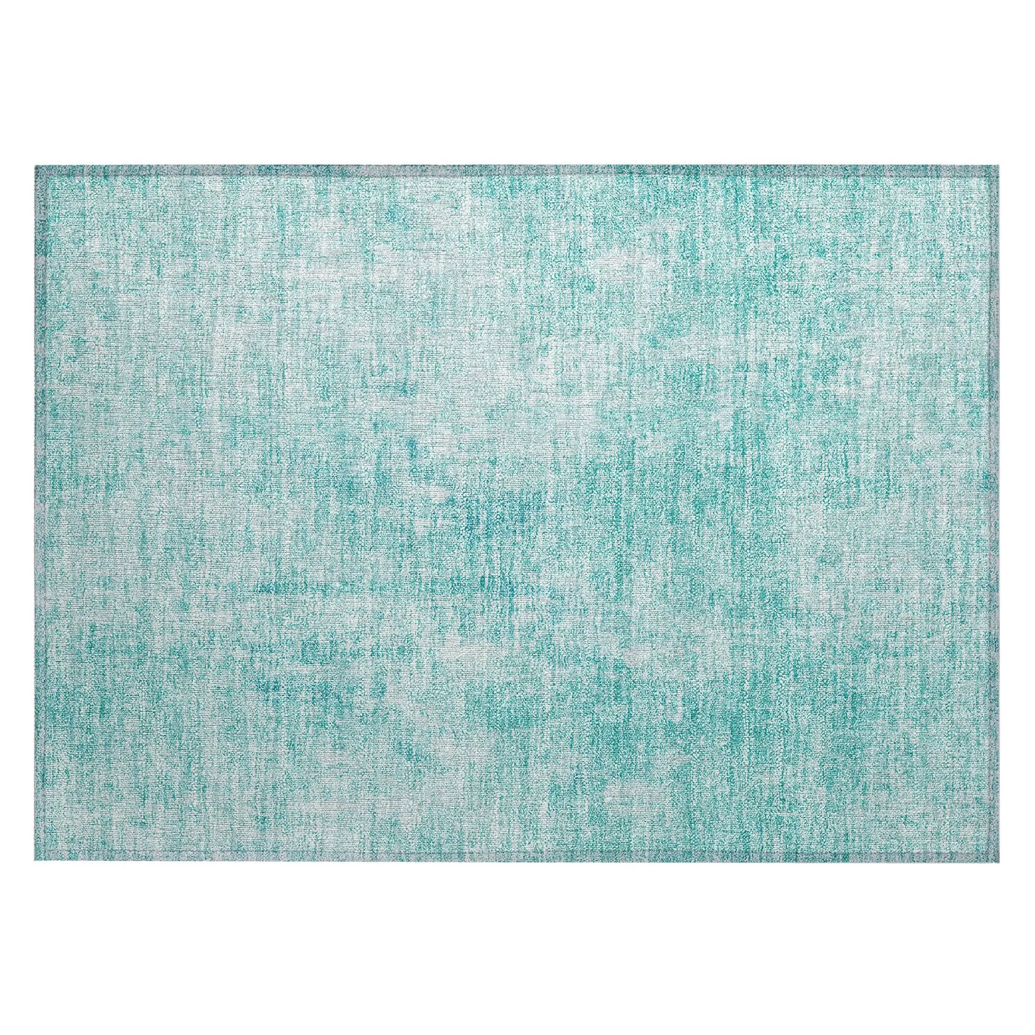 Machine Washable Indoor/ Outdoor Chantille Abstract Solid Rug