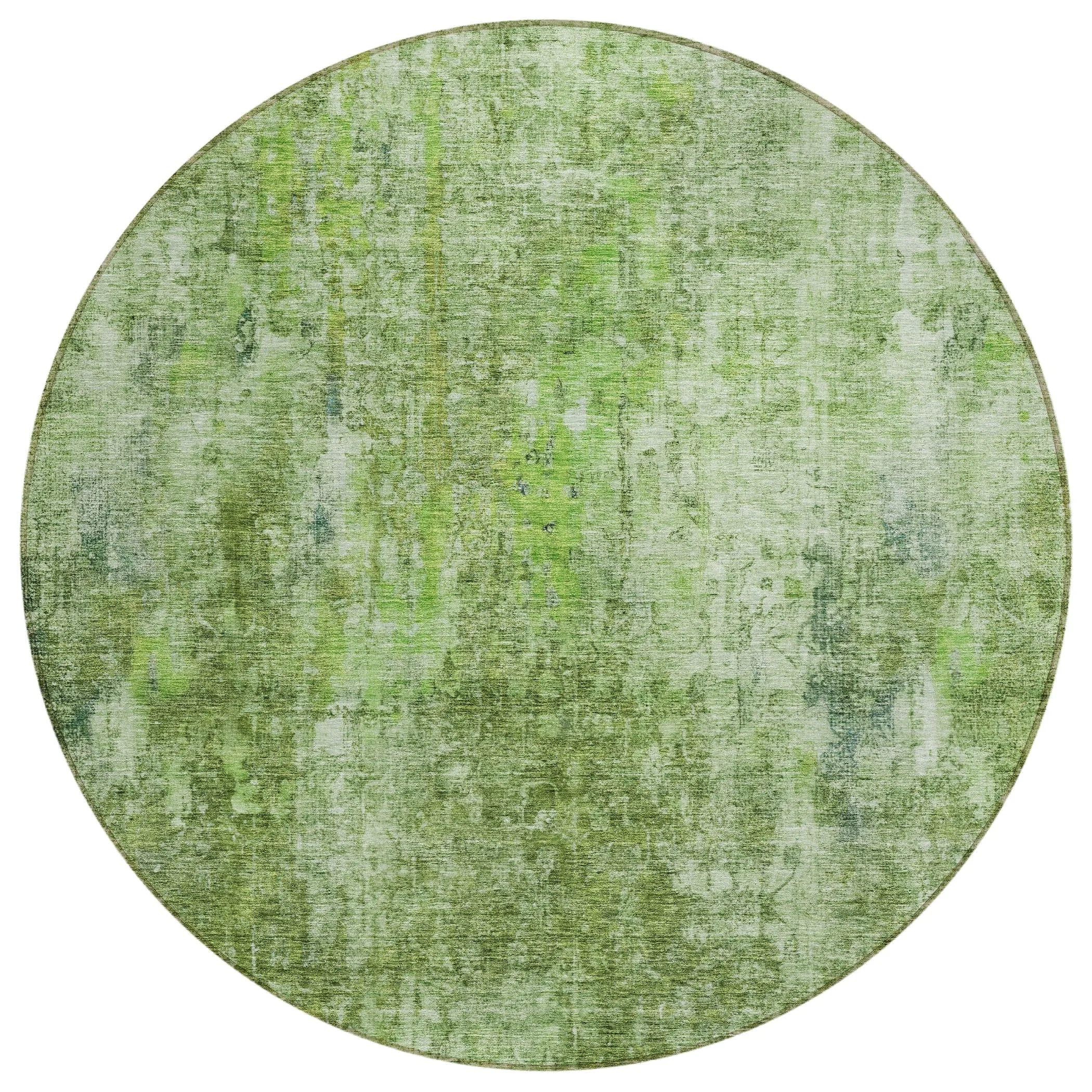 Machine Washable Indoor/ Outdoor Chantille Abstract Solid Rug