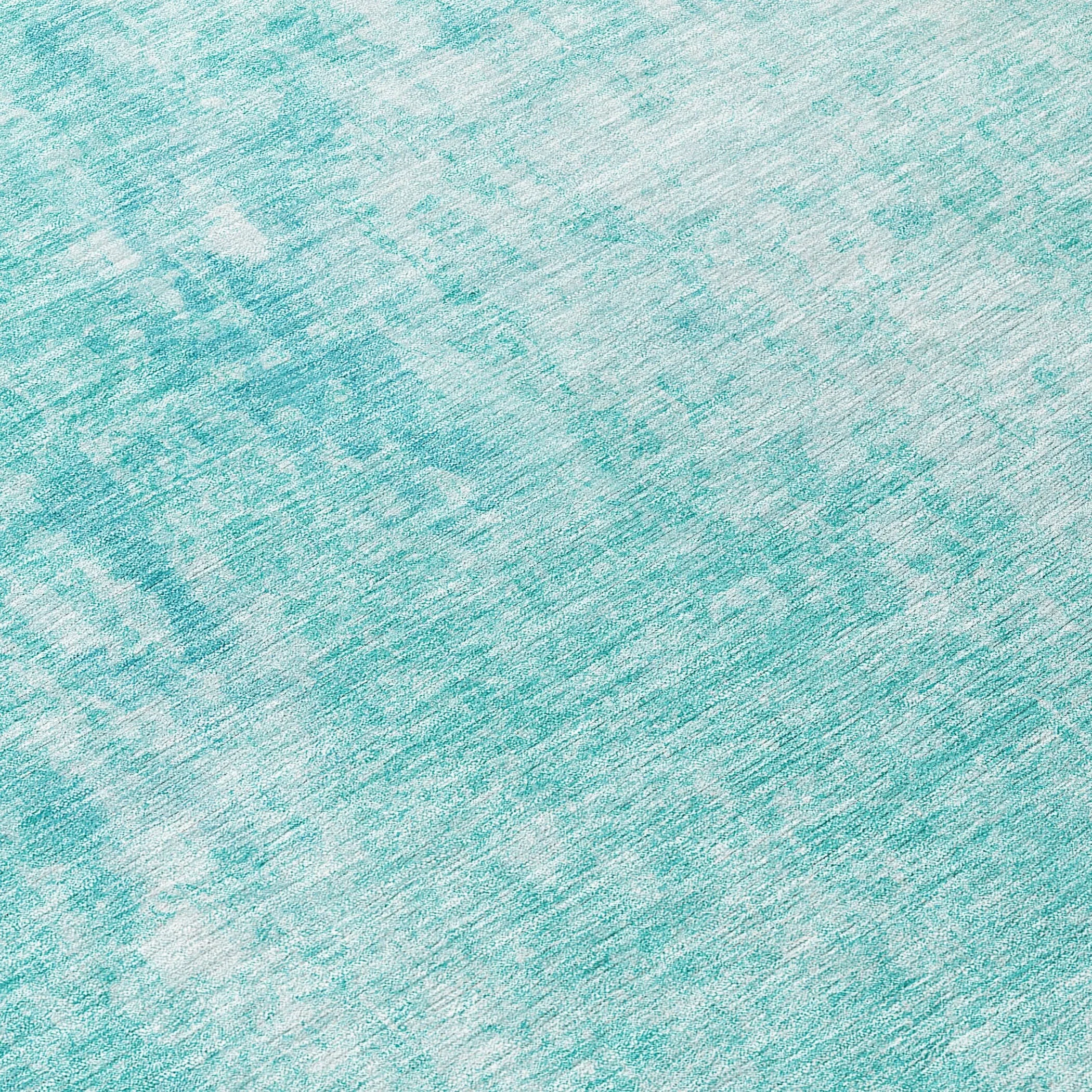 Machine Washable Indoor/ Outdoor Chantille Abstract Solid Rug