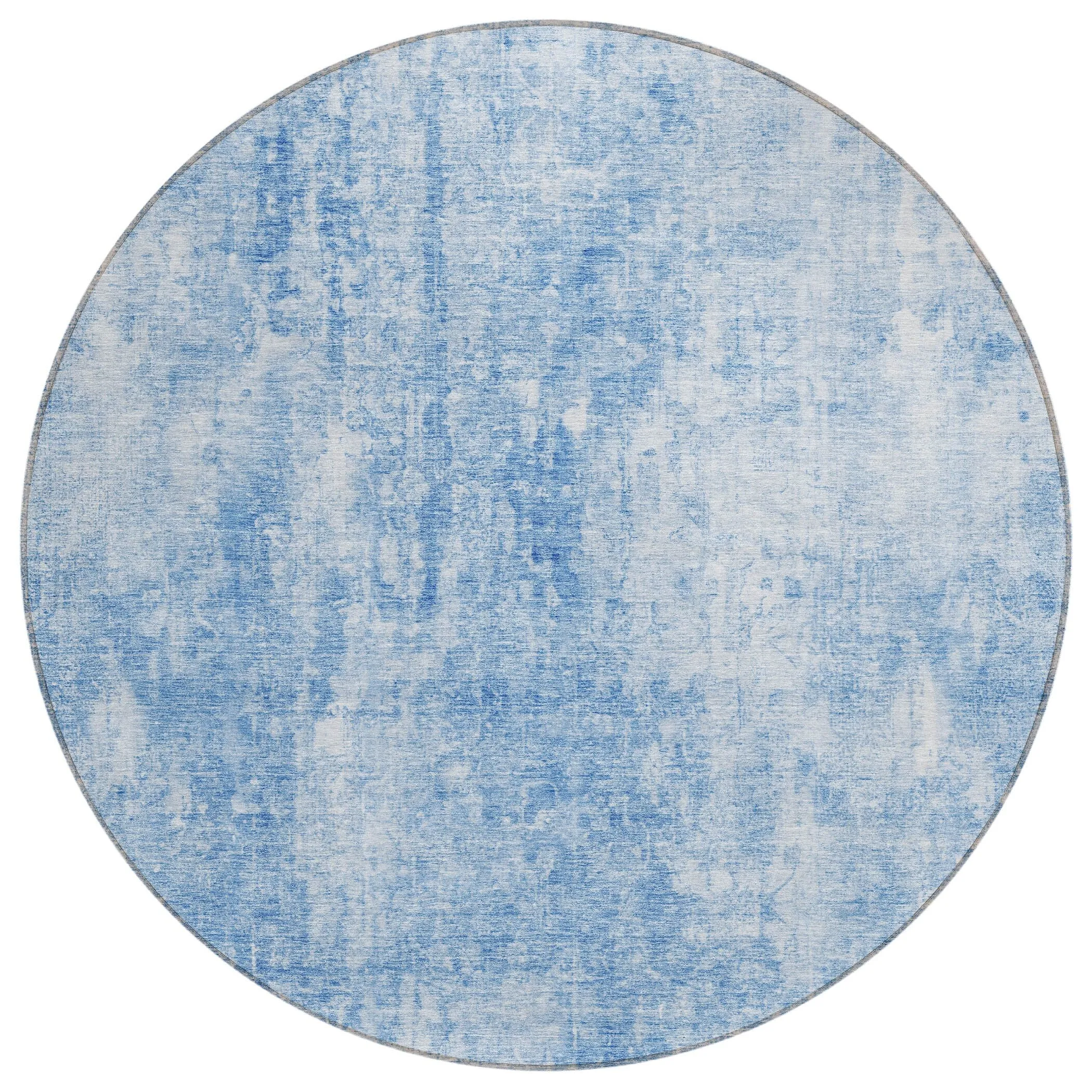 Machine Washable Indoor/ Outdoor Chantille Abstract Solid Rug