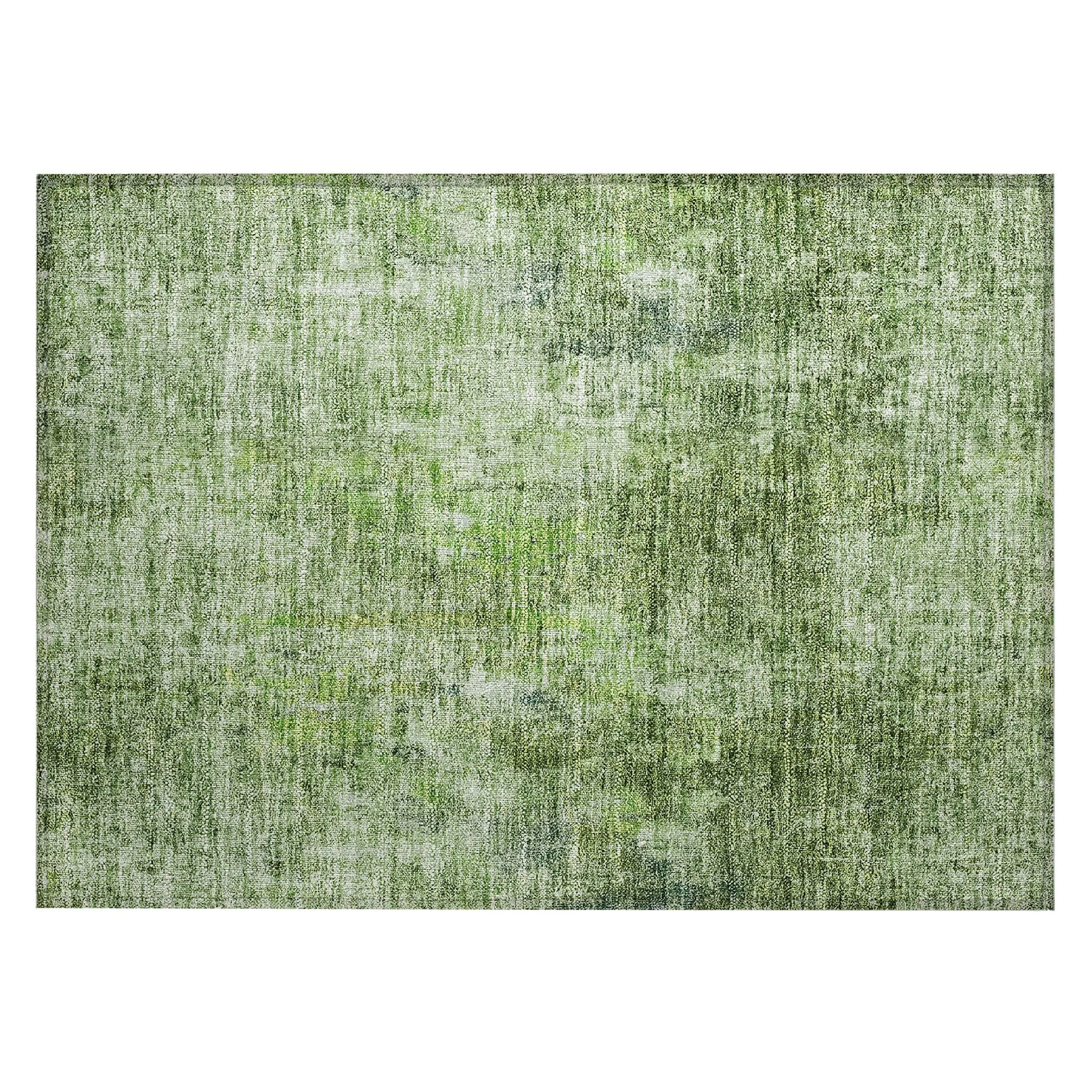 Machine Washable Indoor/ Outdoor Chantille Abstract Solid Rug