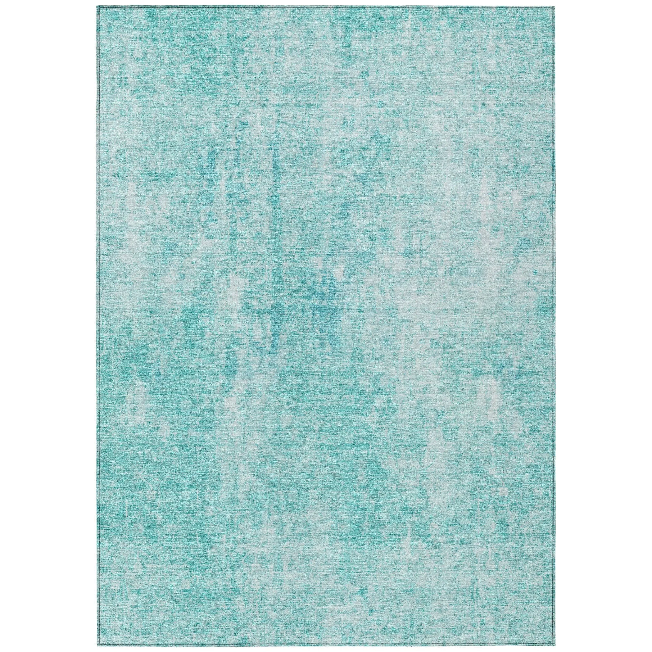 Machine Washable Indoor/ Outdoor Chantille Abstract Solid Rug