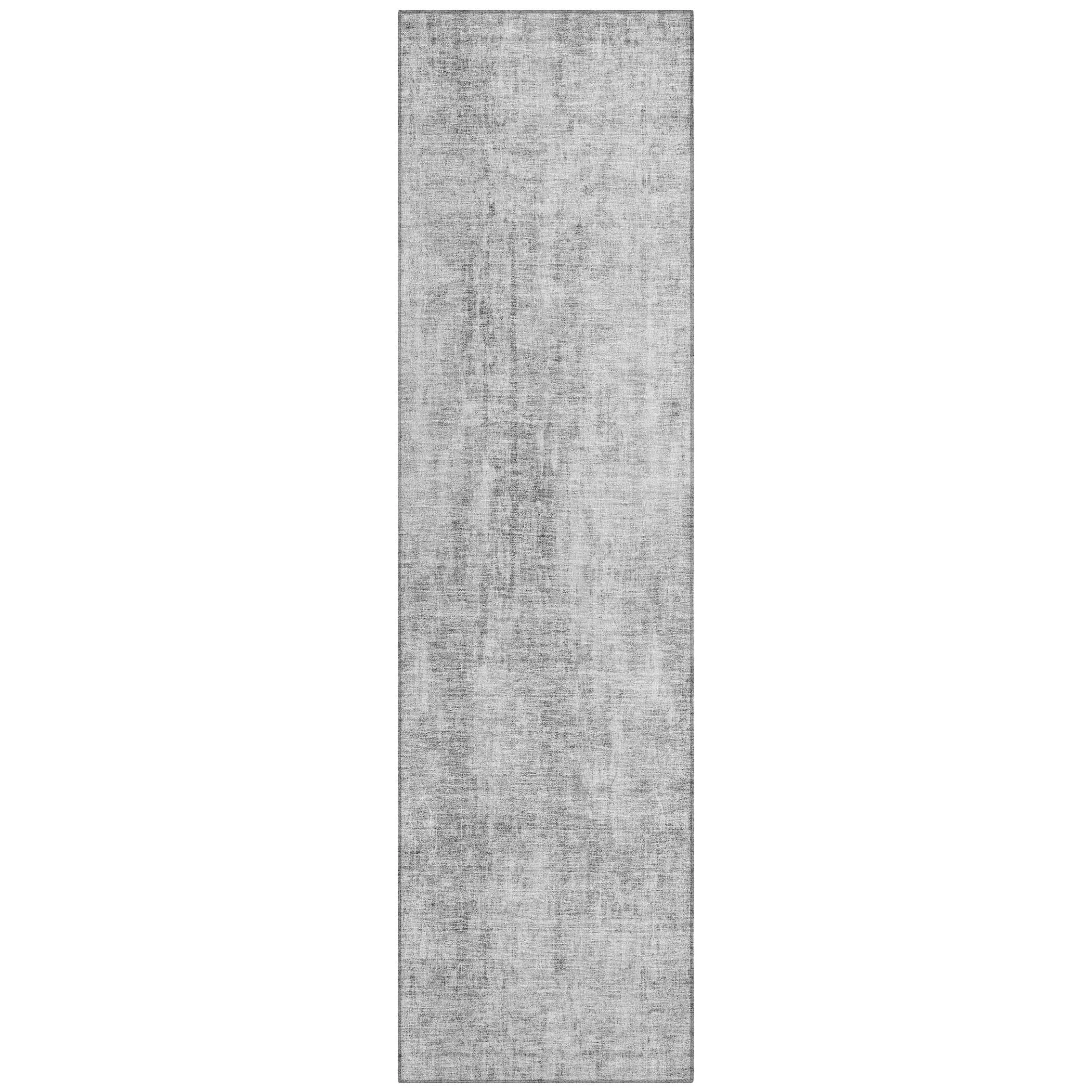 Machine Washable Indoor/ Outdoor Chantille Abstract Solid Rug