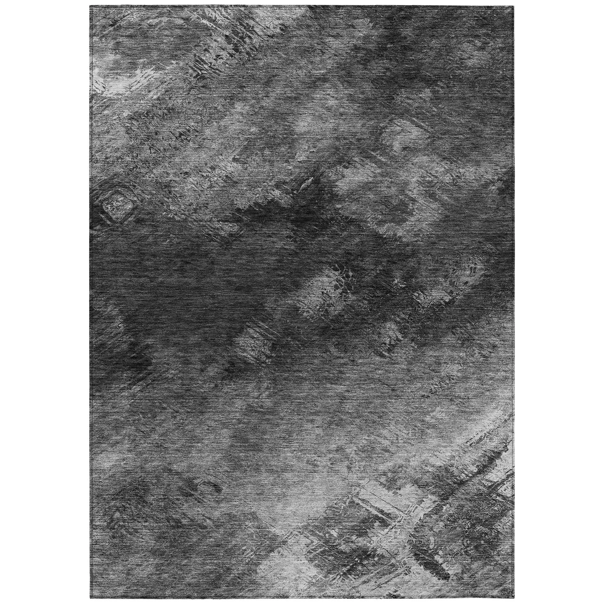 Machine Washable Indoor/ Outdoor Chantille Abstract Watercolor Rug