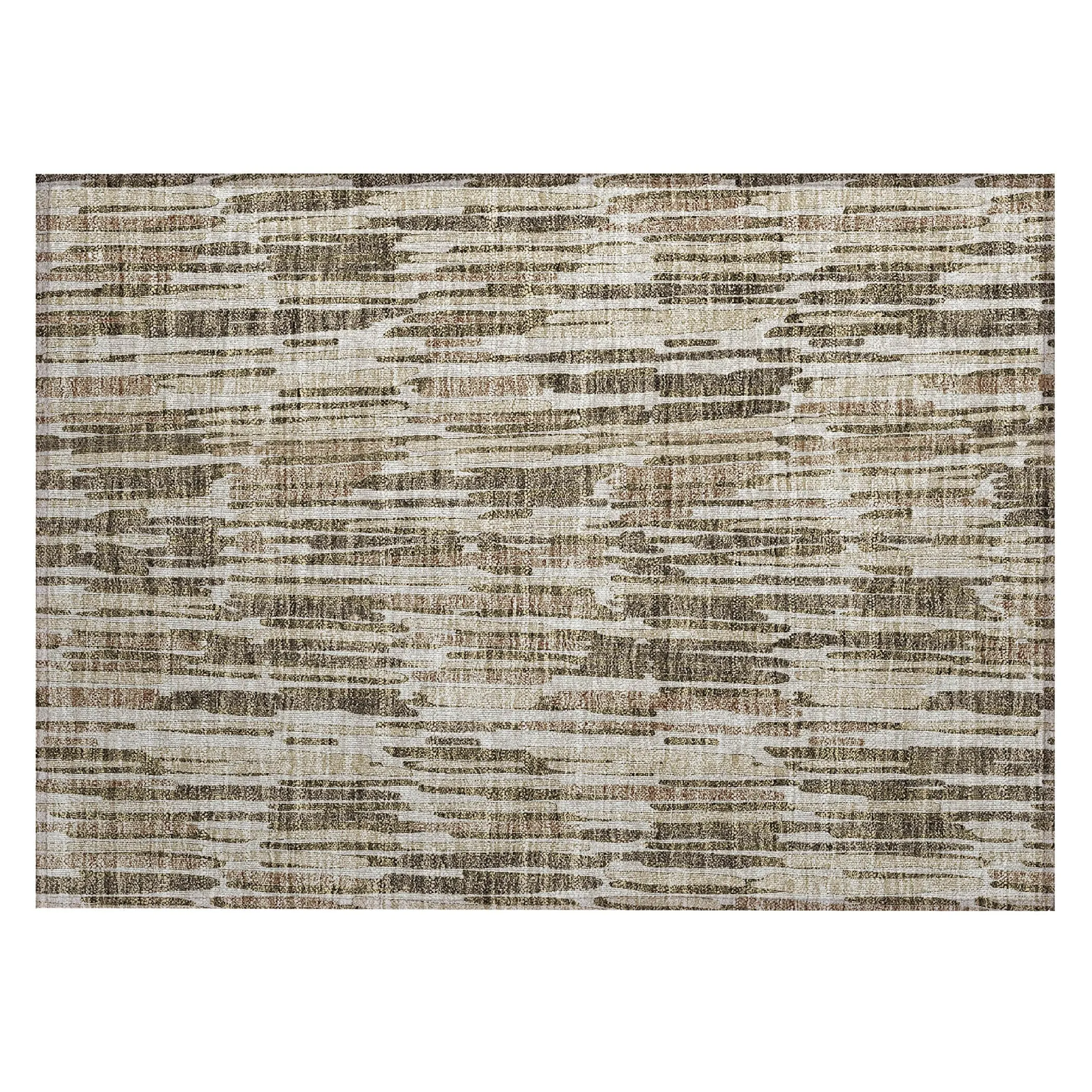 Machine Washable Indoor/ Outdoor Chantille Abstract Watercolor Rug