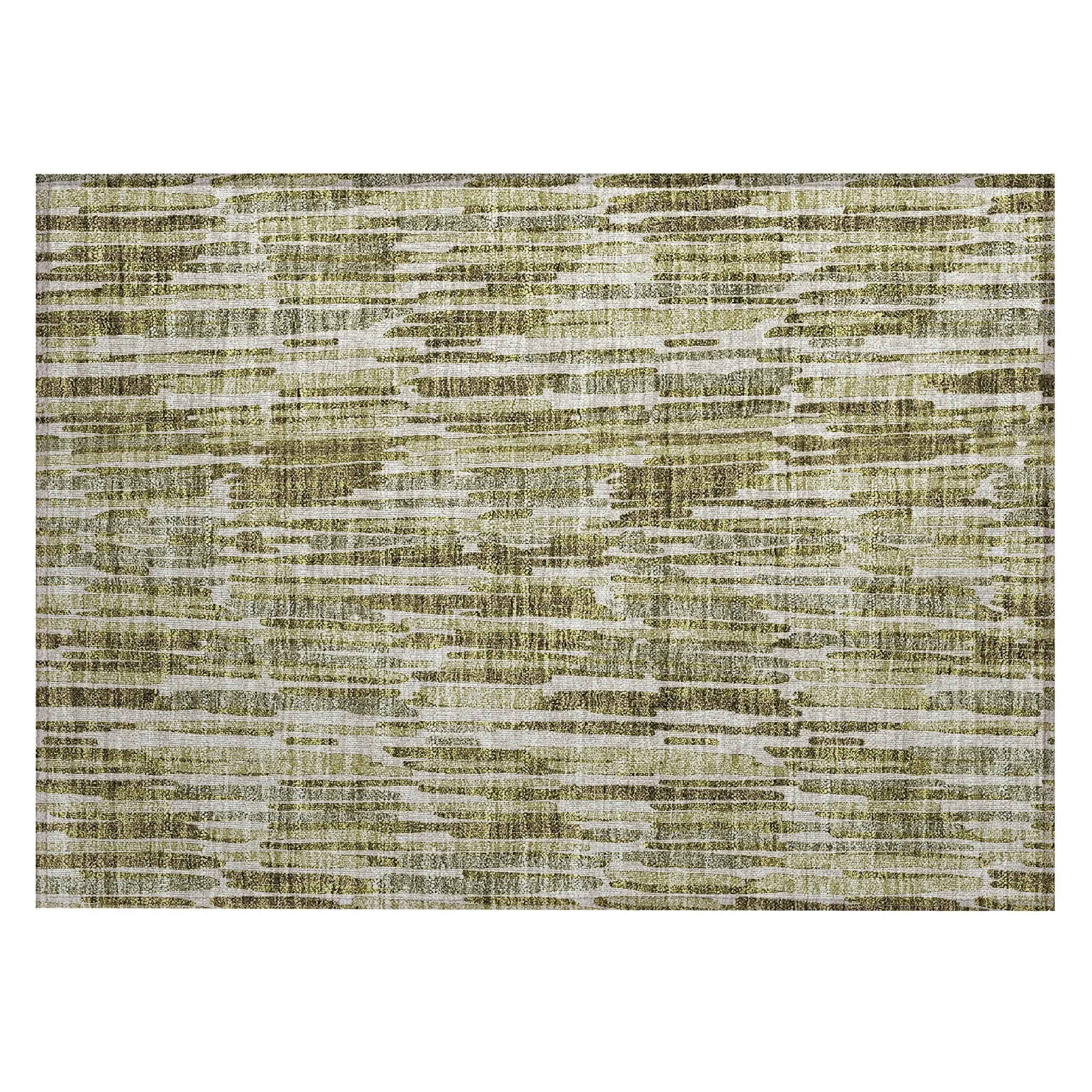 Machine Washable Indoor/ Outdoor Chantille Abstract Watercolor Rug