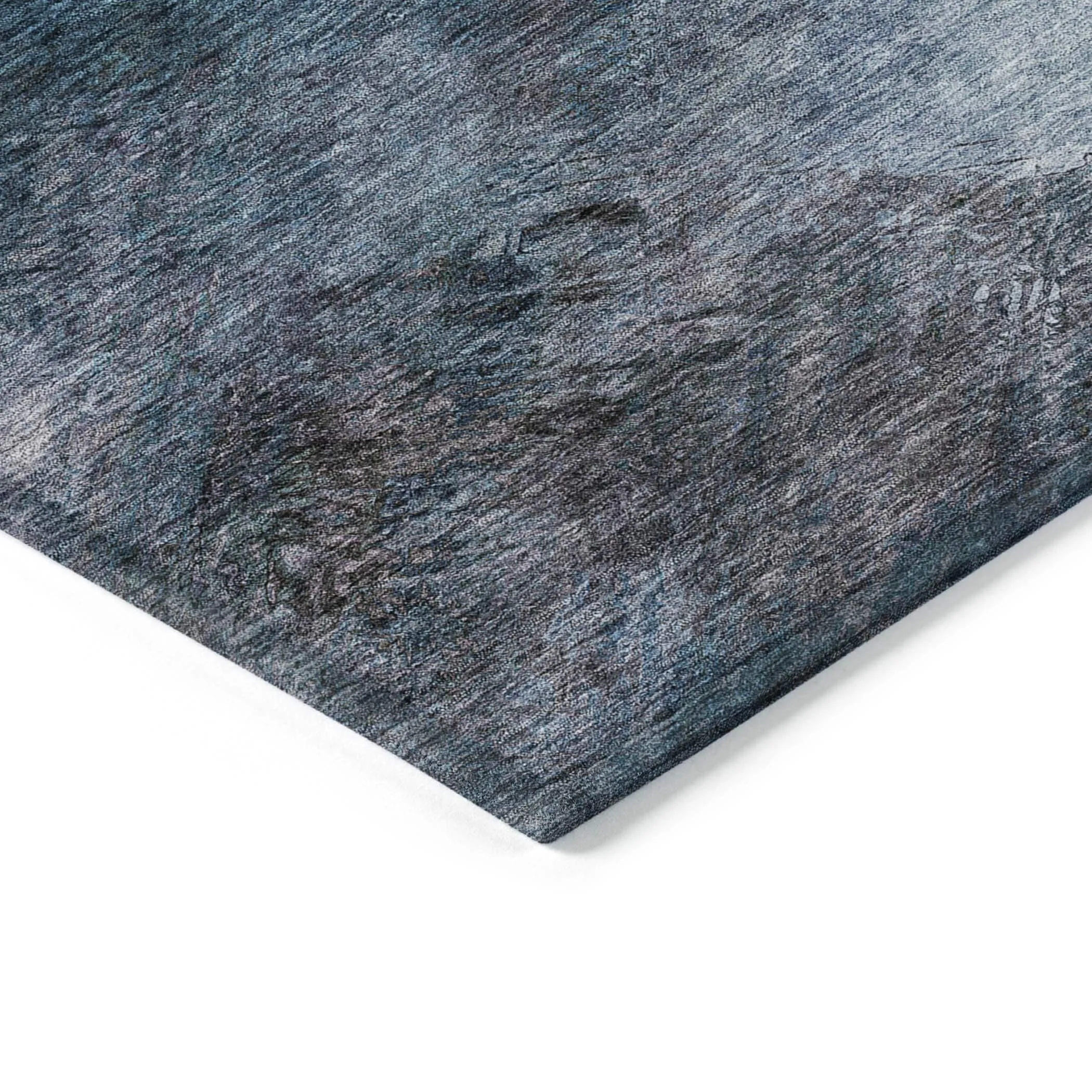 Machine Washable Indoor/ Outdoor Chantille Abstract Watercolor Rug