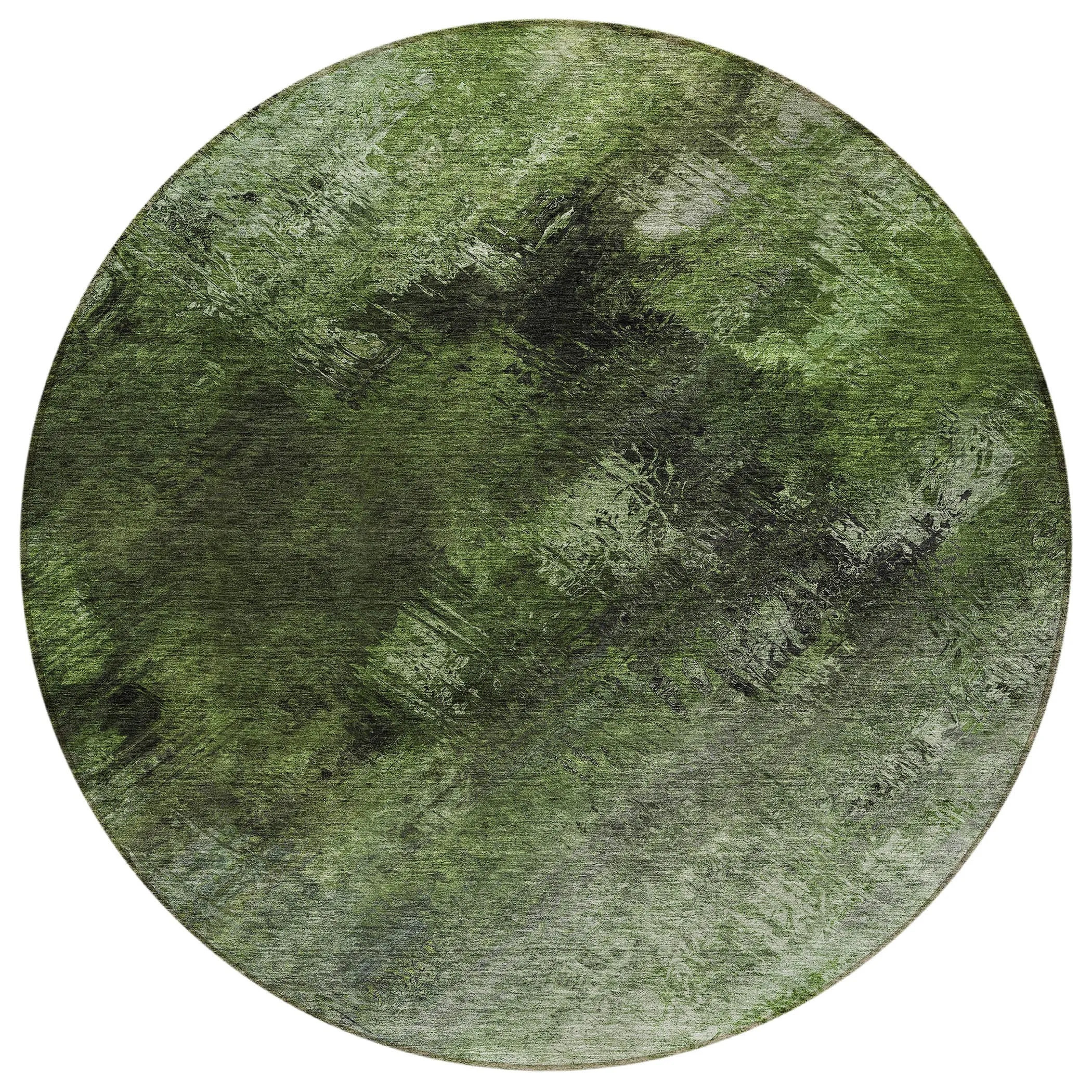 Machine Washable Indoor/ Outdoor Chantille Abstract Watercolor Rug