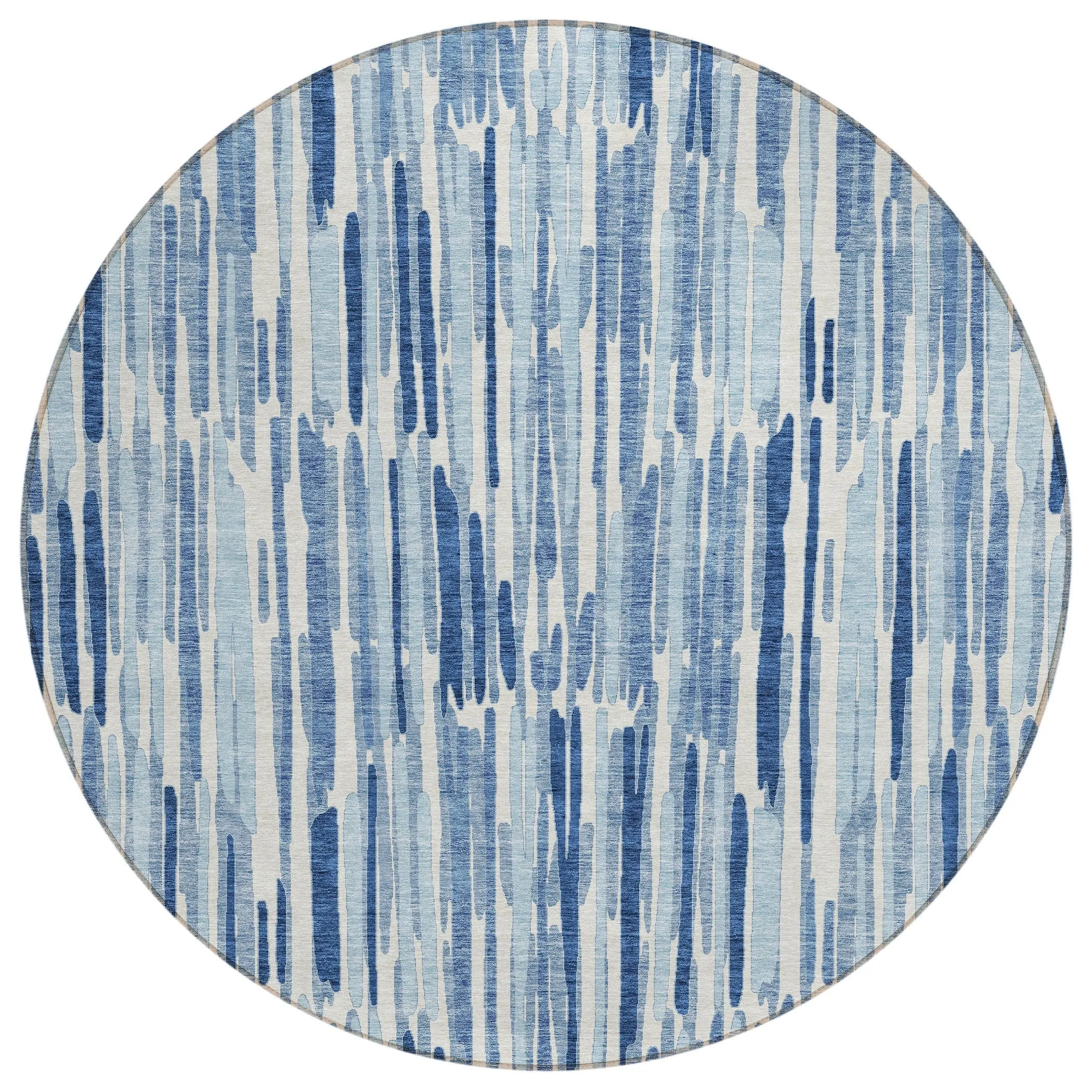 Machine Washable Indoor/ Outdoor Chantille Abstract Watercolor Rug