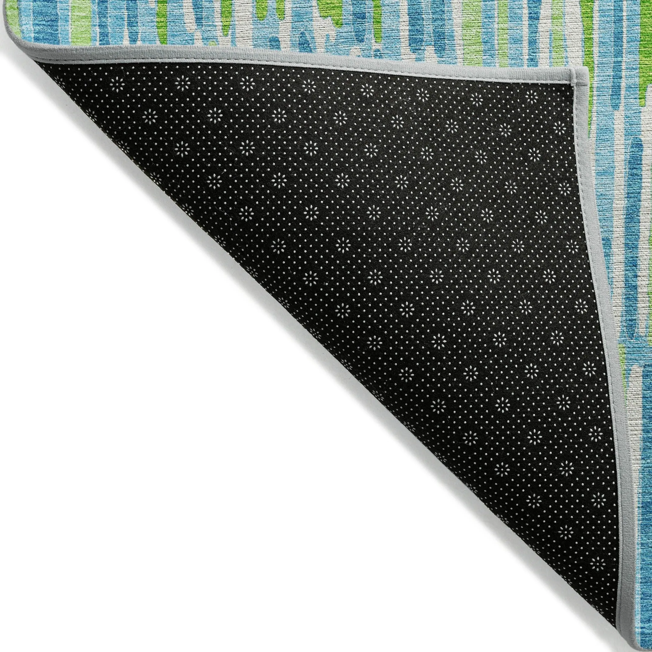 Machine Washable Indoor/ Outdoor Chantille Abstract Watercolor Rug