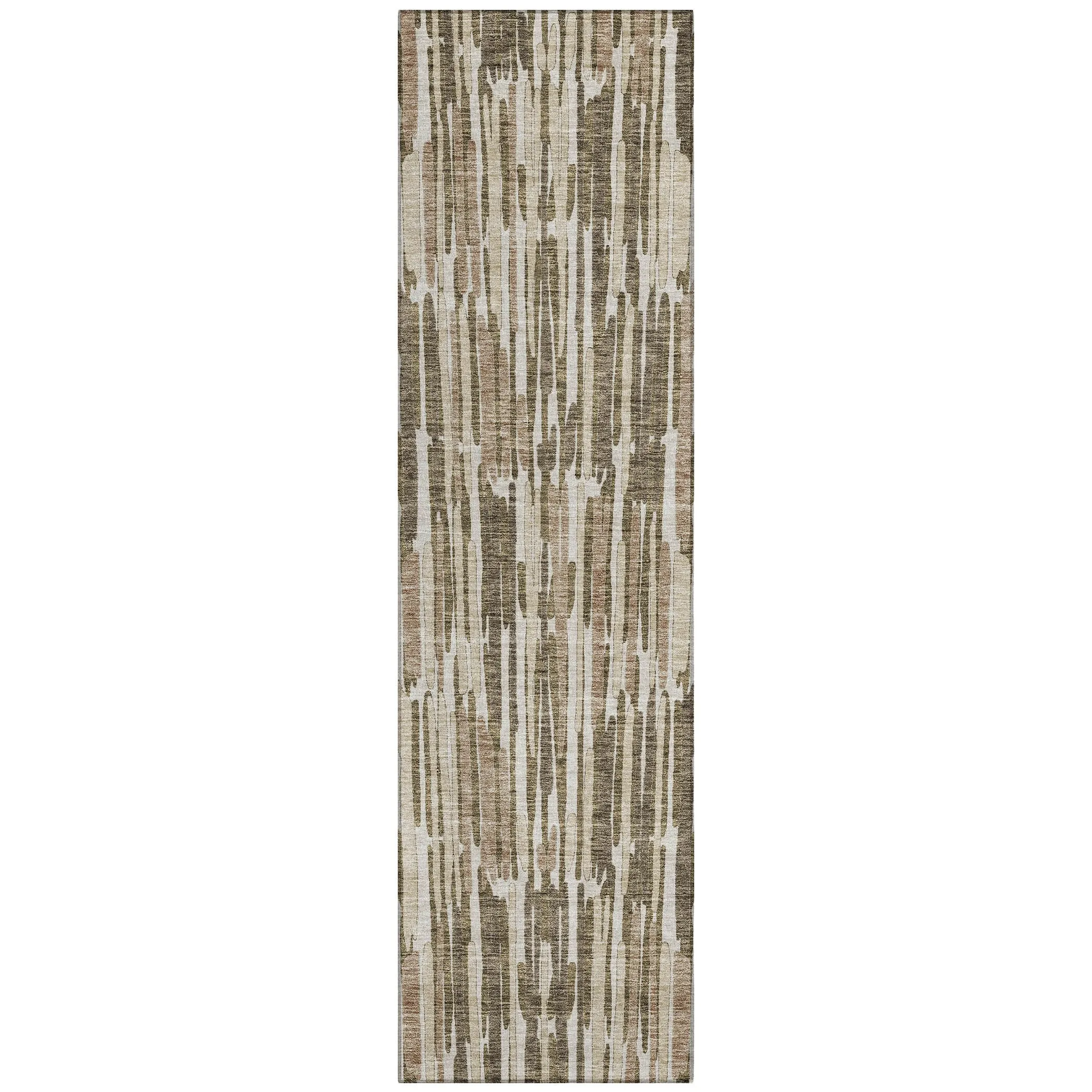 Machine Washable Indoor/ Outdoor Chantille Abstract Watercolor Rug