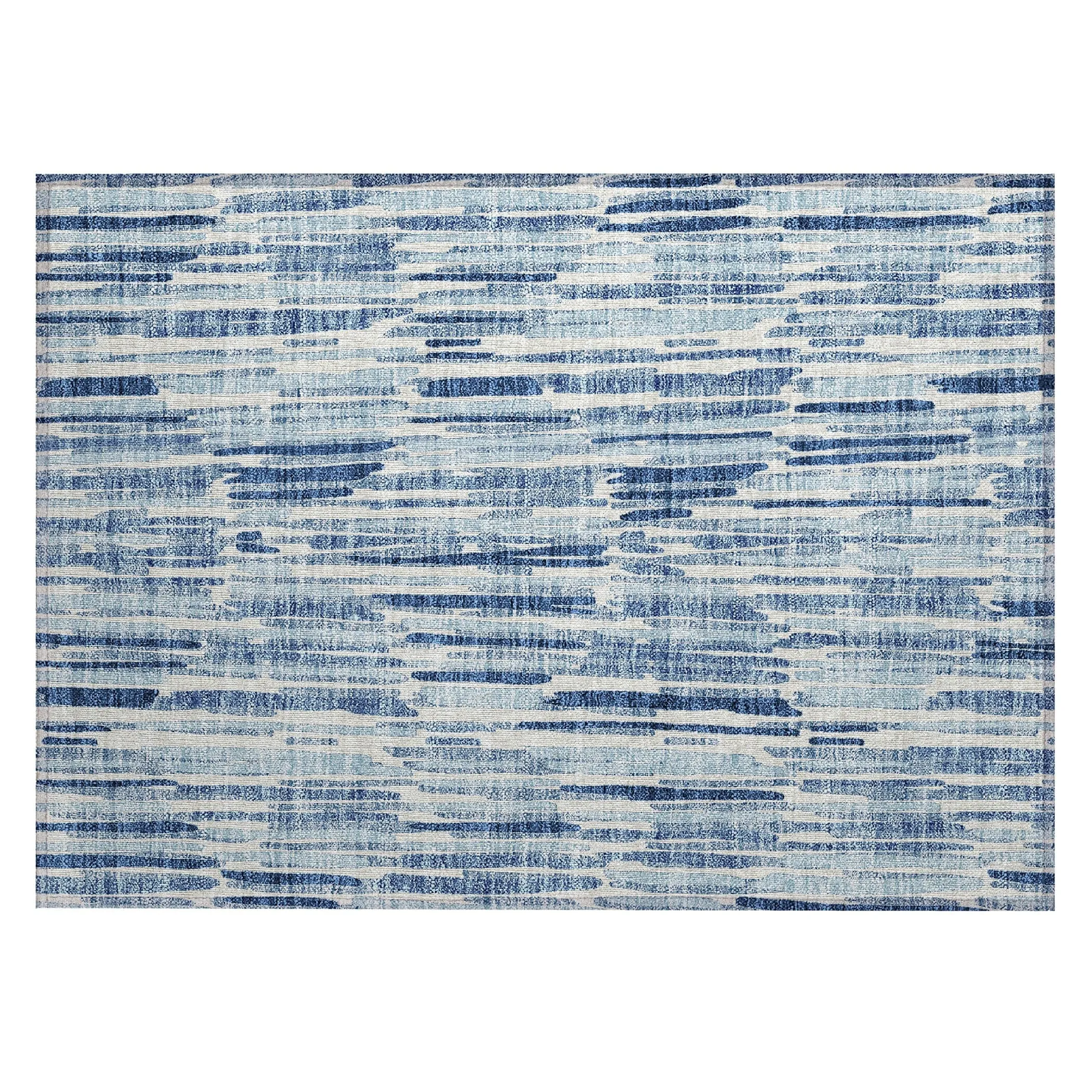 Machine Washable Indoor/ Outdoor Chantille Abstract Watercolor Rug