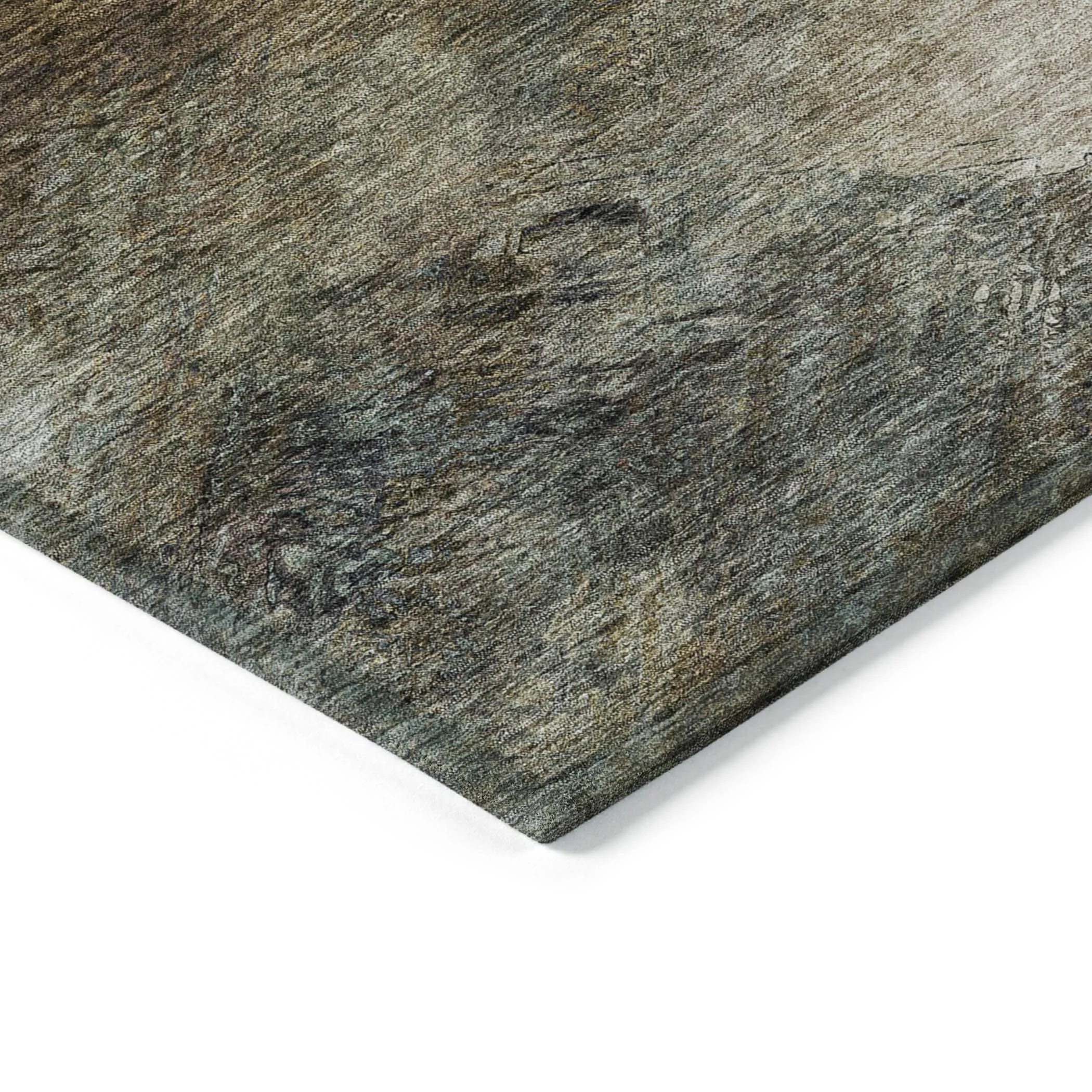 Machine Washable Indoor/ Outdoor Chantille Abstract Watercolor Rug