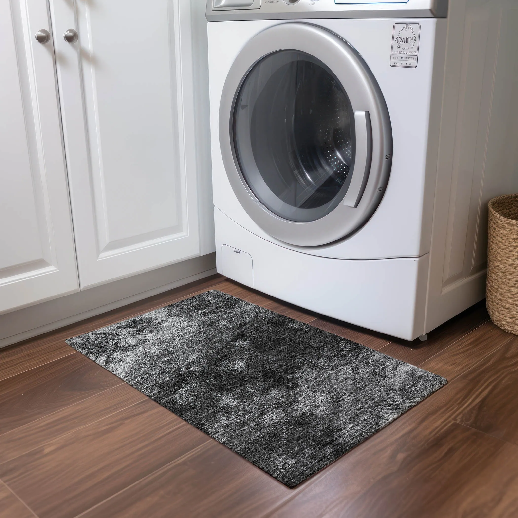 Machine Washable Indoor/ Outdoor Chantille Abstract Watercolor Rug