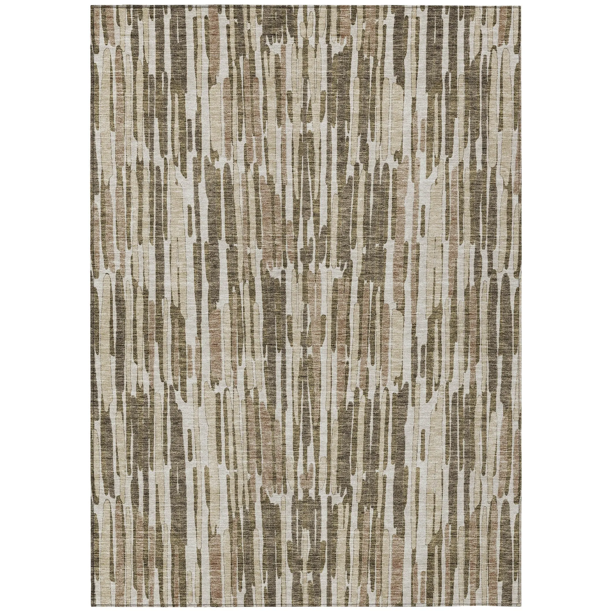 Machine Washable Indoor/ Outdoor Chantille Abstract Watercolor Rug