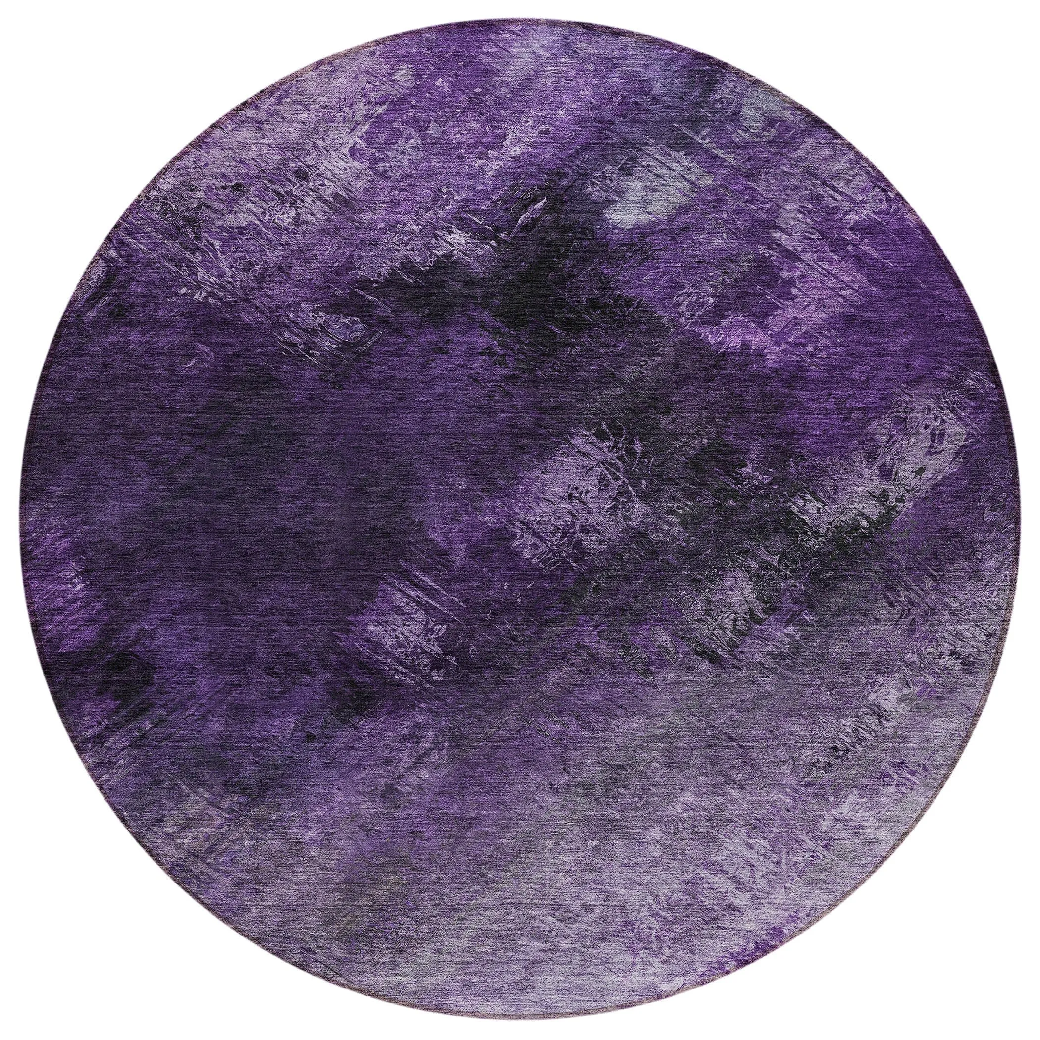 Machine Washable Indoor/ Outdoor Chantille Abstract Watercolor Rug