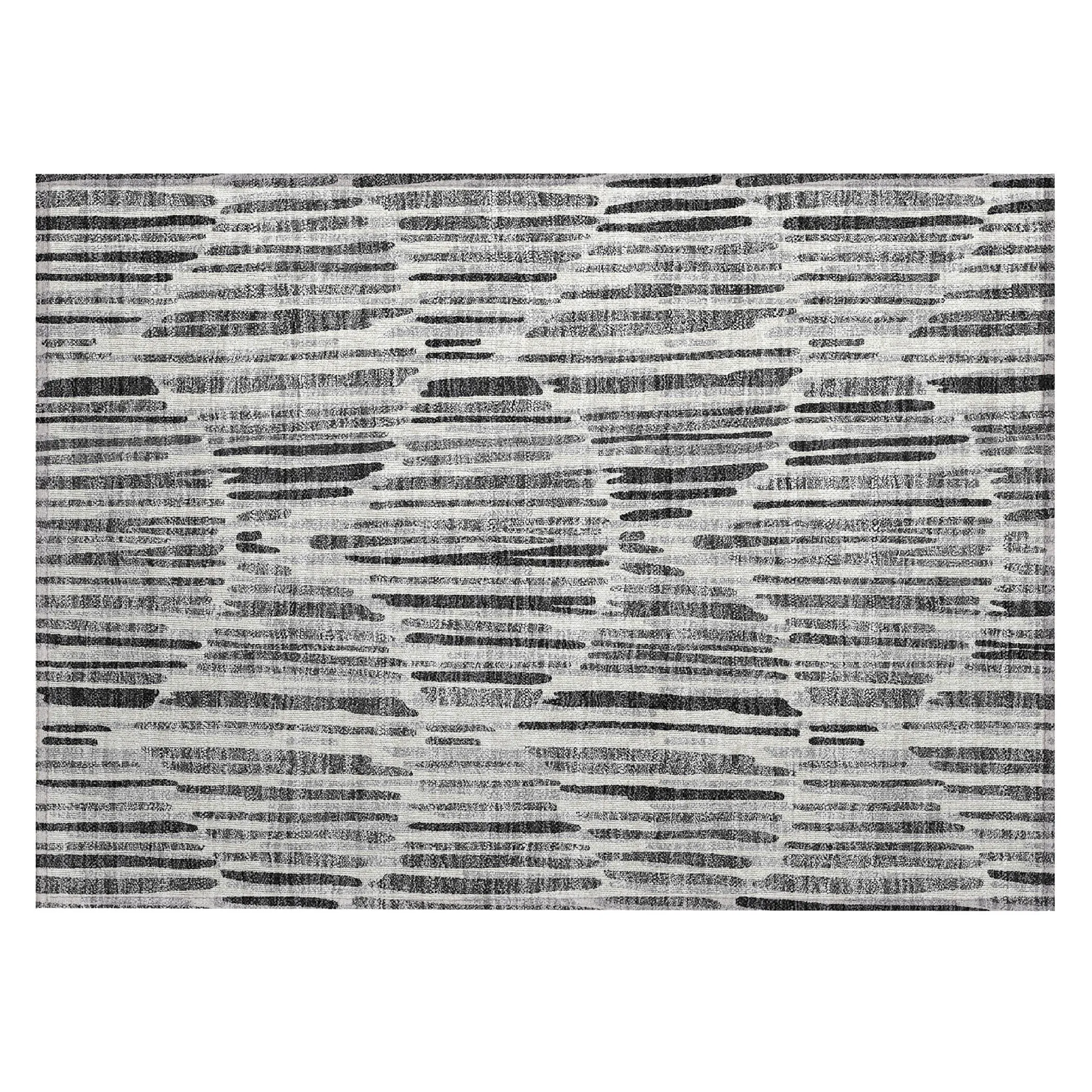 Machine Washable Indoor/ Outdoor Chantille Abstract Watercolor Rug