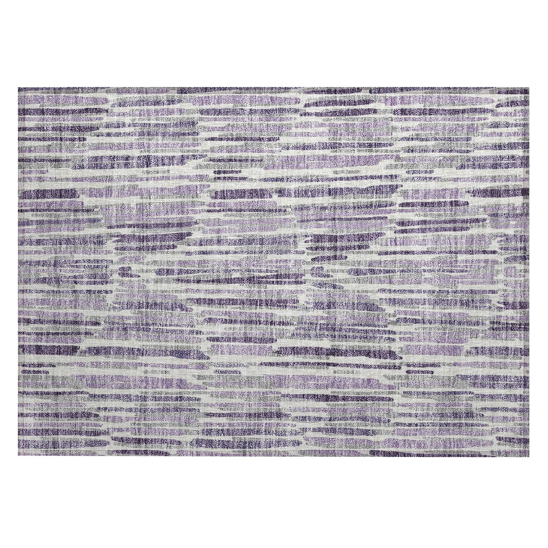 Machine Washable Indoor/ Outdoor Chantille Abstract Watercolor Rug