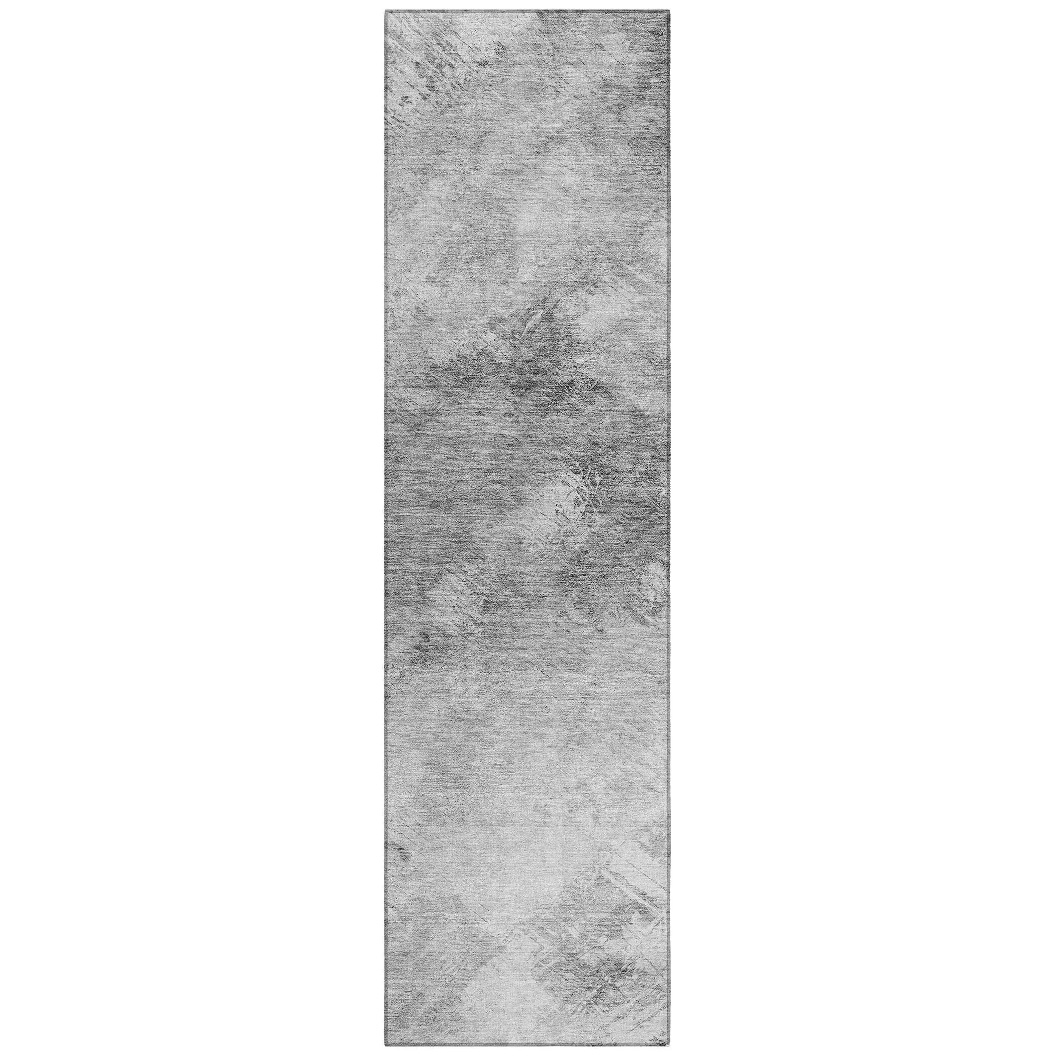 Machine Washable Indoor/ Outdoor Chantille Abstract Watercolor Rug