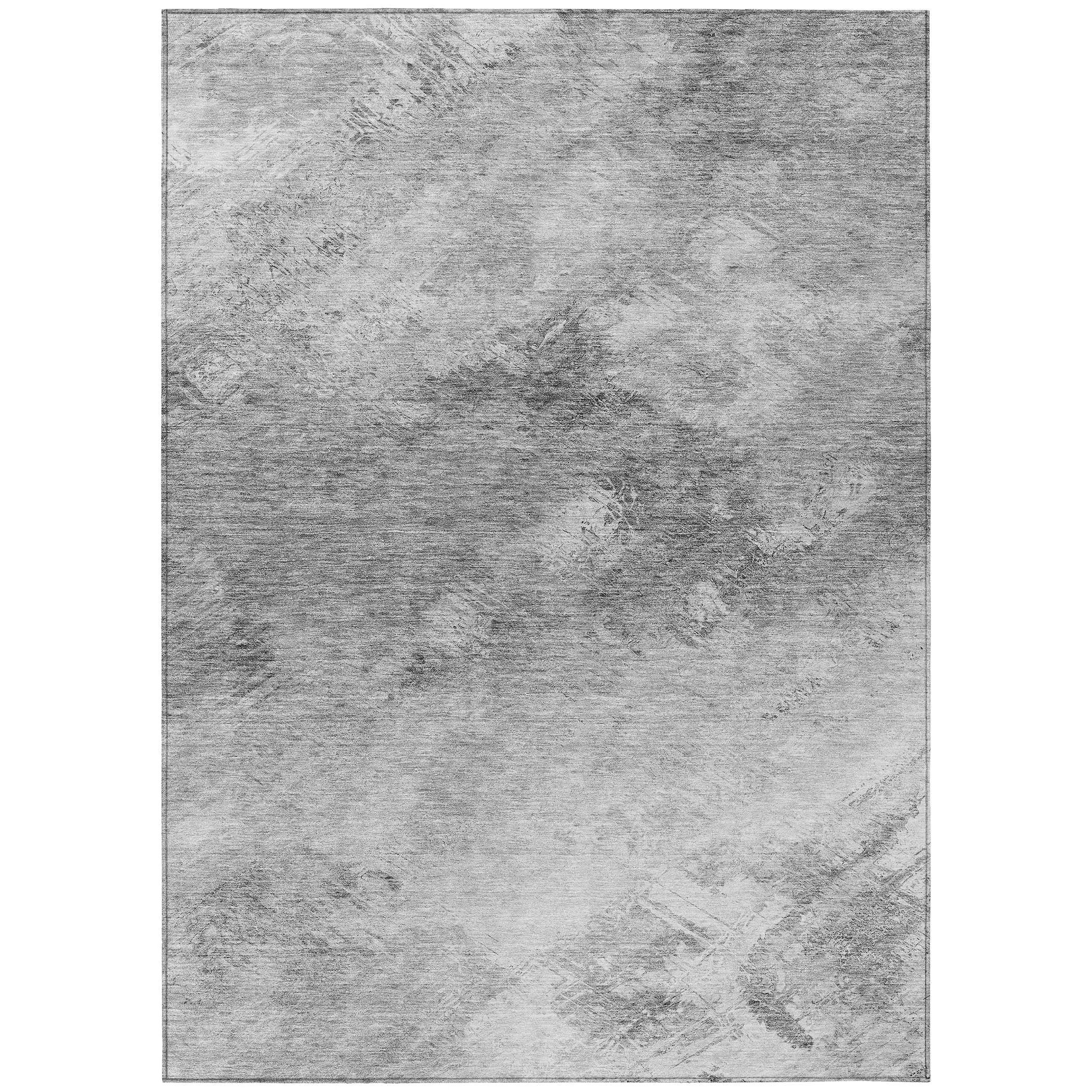 Machine Washable Indoor/ Outdoor Chantille Abstract Watercolor Rug