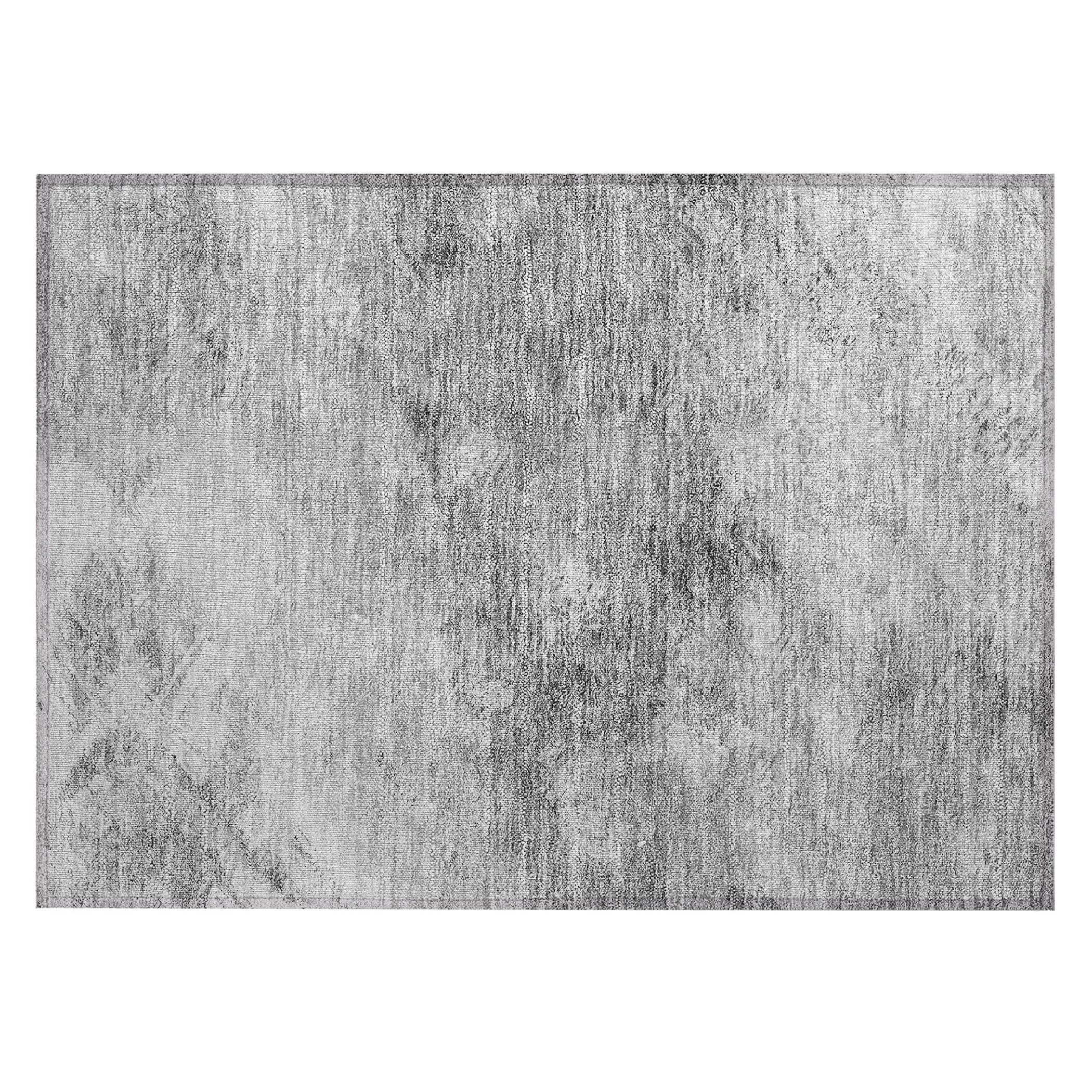 Machine Washable Indoor/ Outdoor Chantille Abstract Watercolor Rug