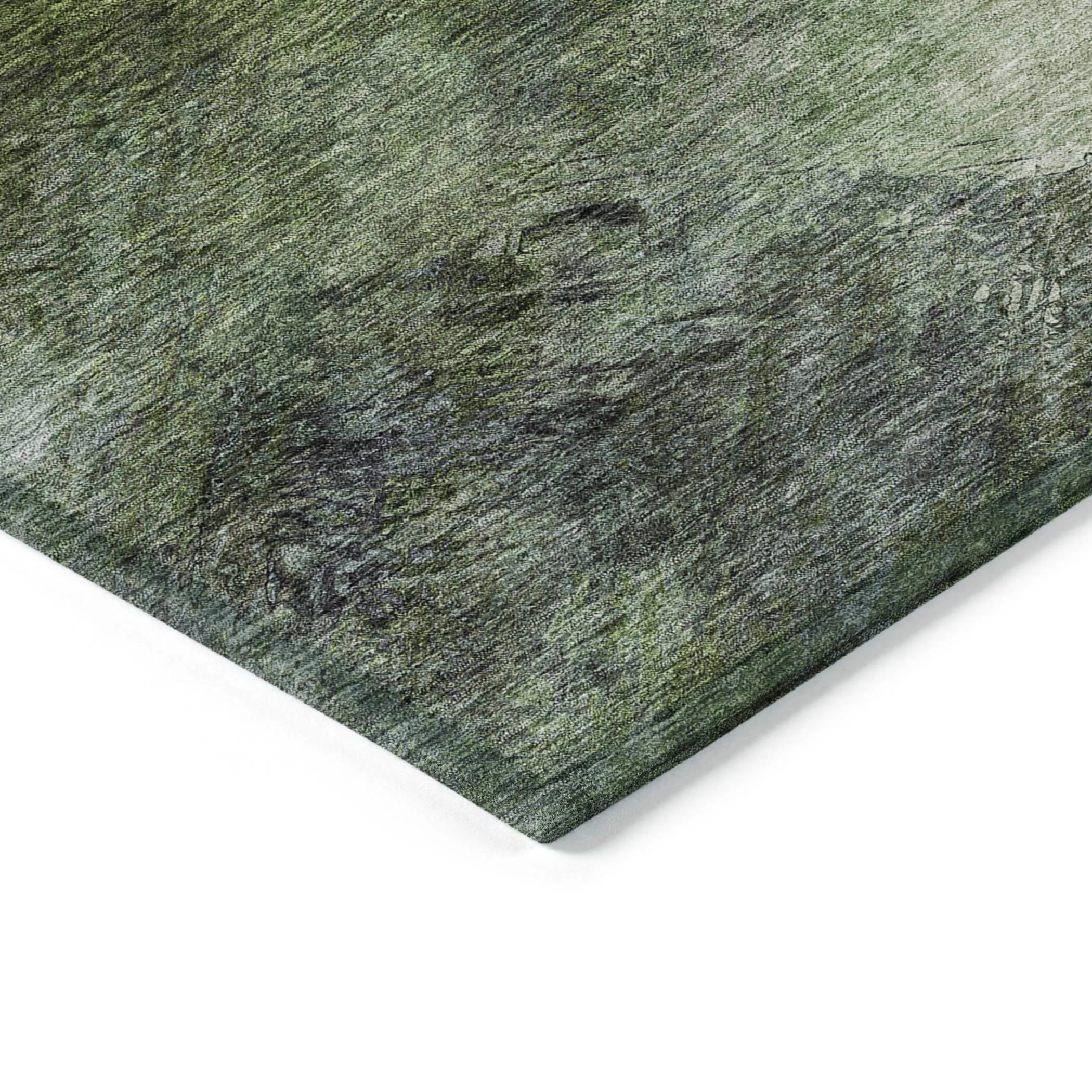 Machine Washable Indoor/ Outdoor Chantille Abstract Watercolor Rug