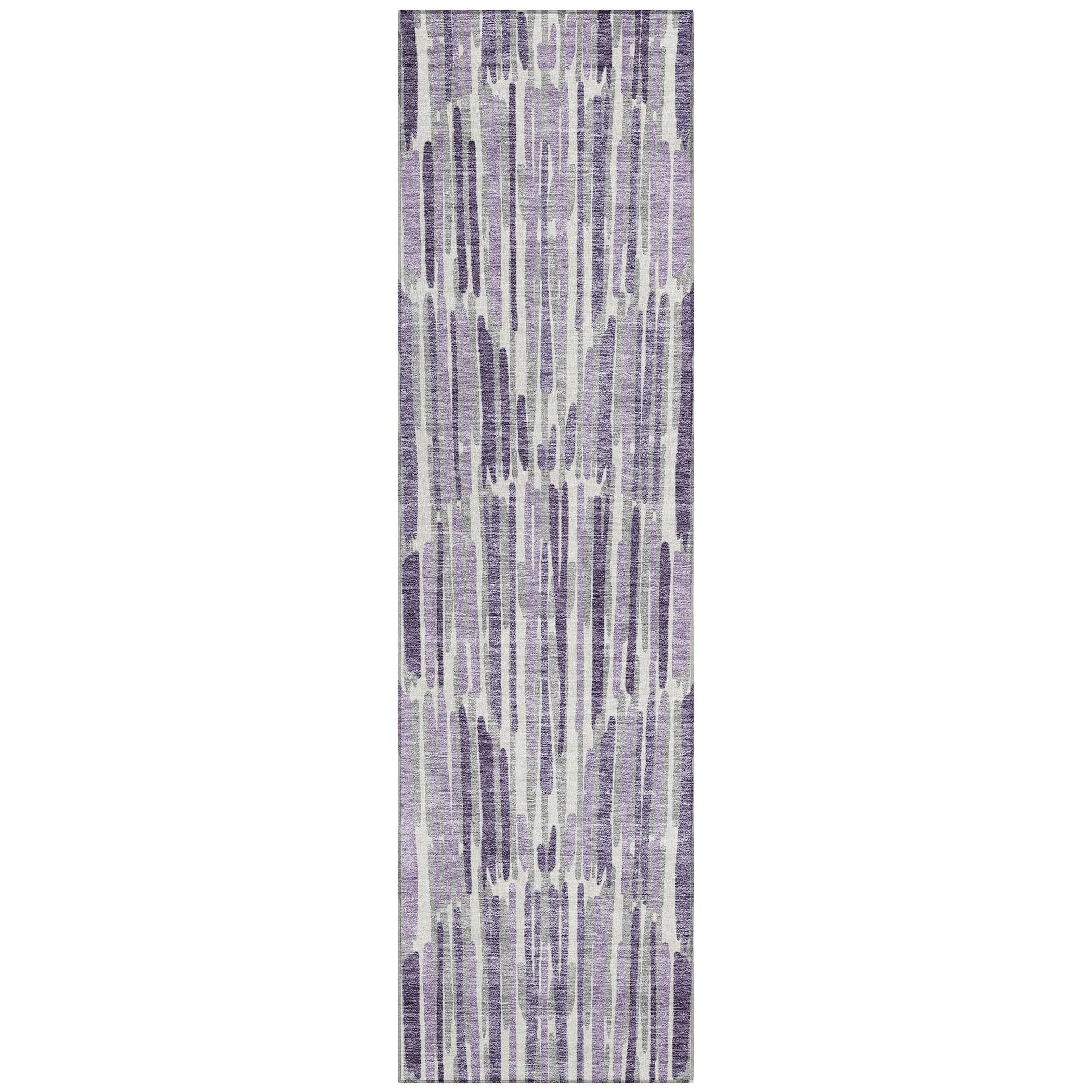 Machine Washable Indoor/ Outdoor Chantille Abstract Watercolor Rug