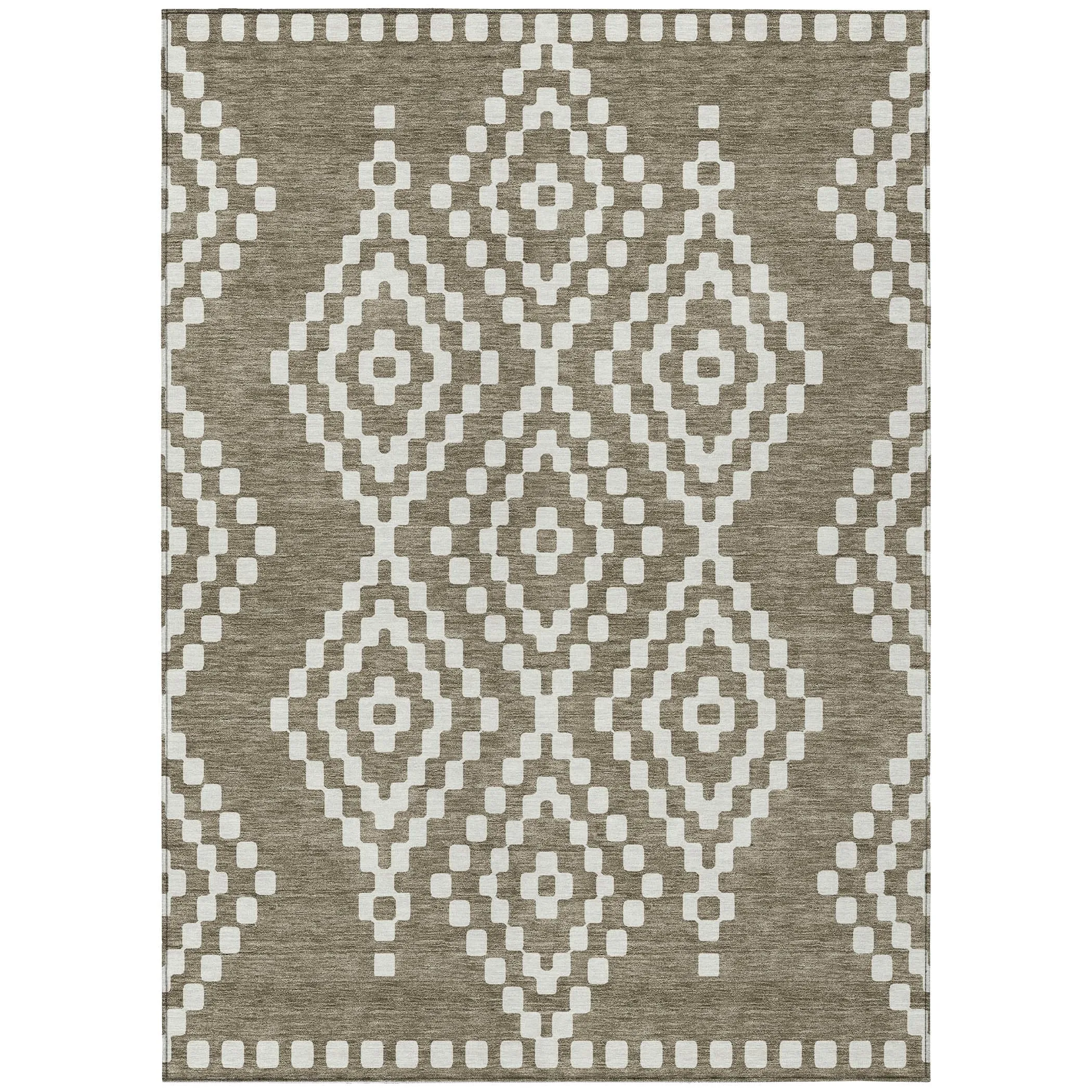 Machine Washable Indoor/ Outdoor Chantille Boho Moroccan Rug