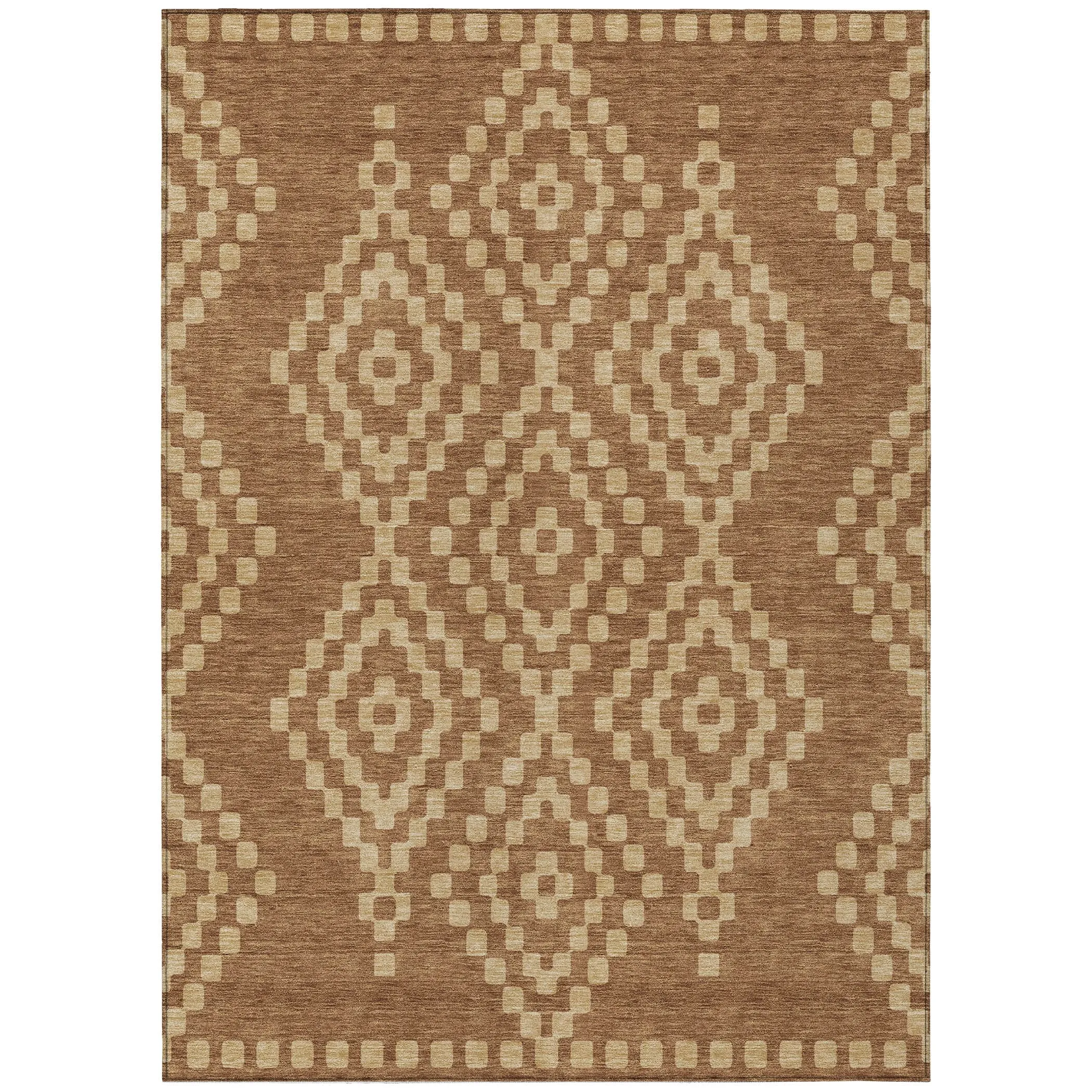Machine Washable Indoor/ Outdoor Chantille Boho Moroccan Rug