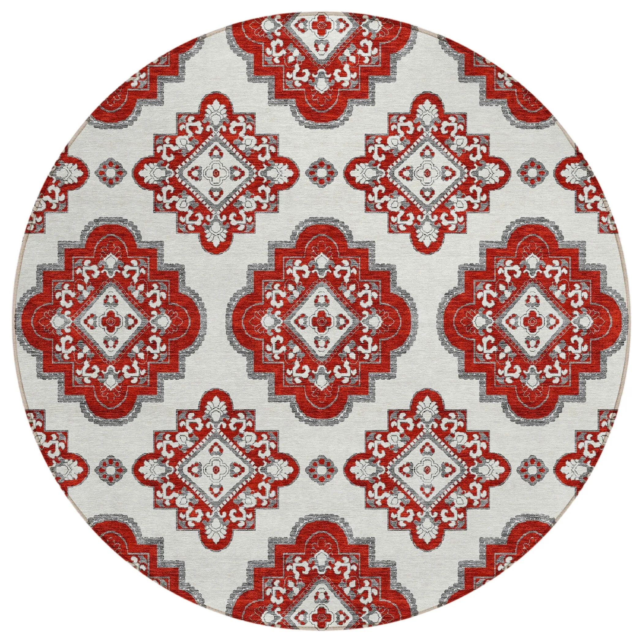 Machine Washable Indoor/ Outdoor Chantille Boho Moroccan Rug