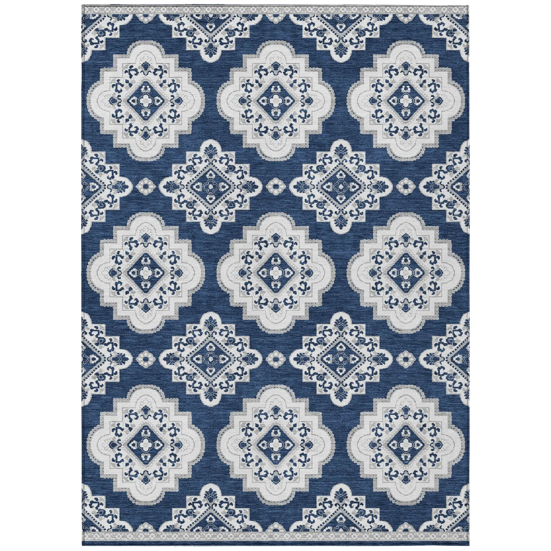 Machine Washable Indoor/ Outdoor Chantille Boho Moroccan Rug