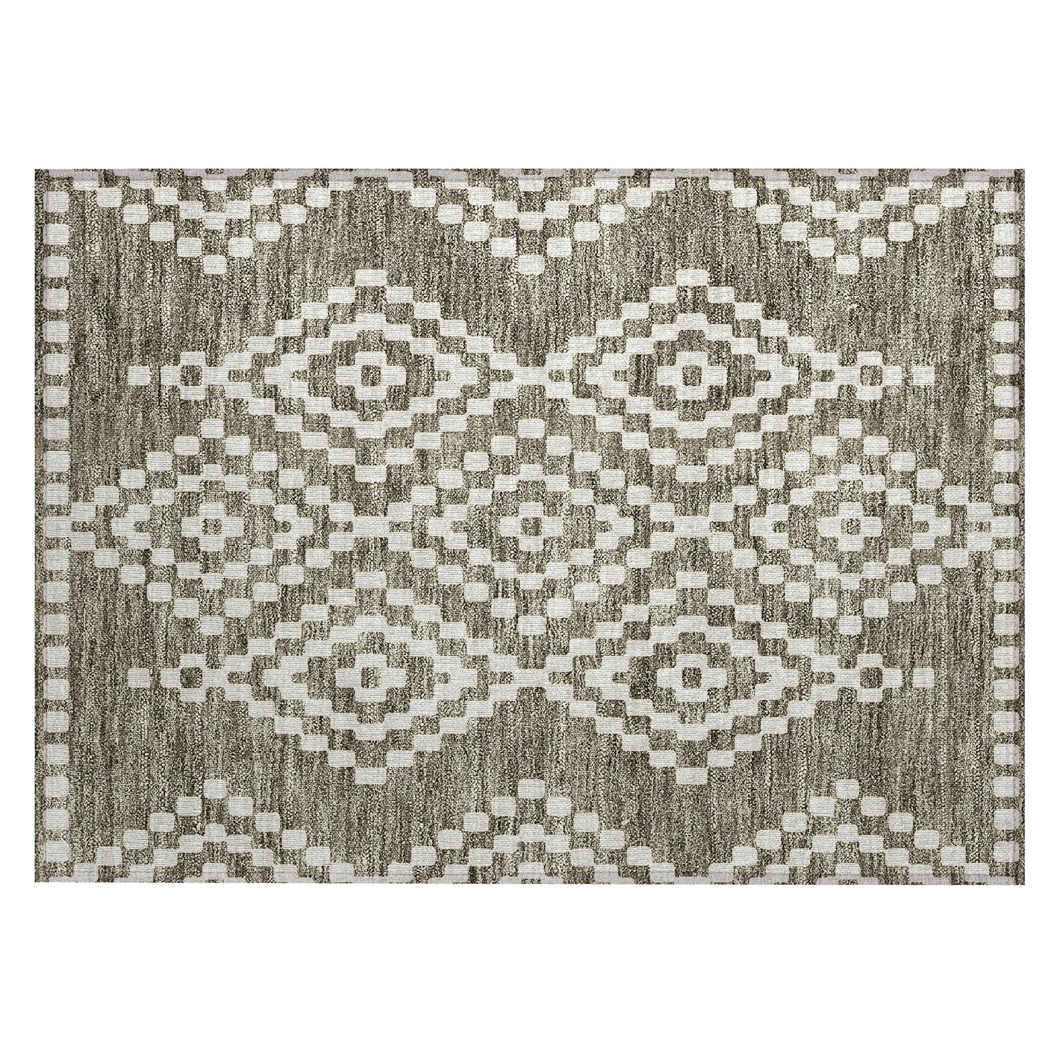 Machine Washable Indoor/ Outdoor Chantille Boho Moroccan Rug