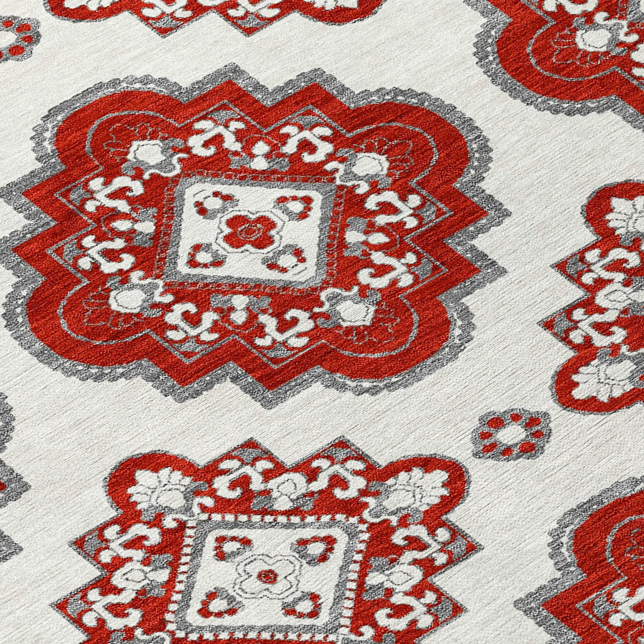 Machine Washable Indoor/ Outdoor Chantille Boho Moroccan Rug