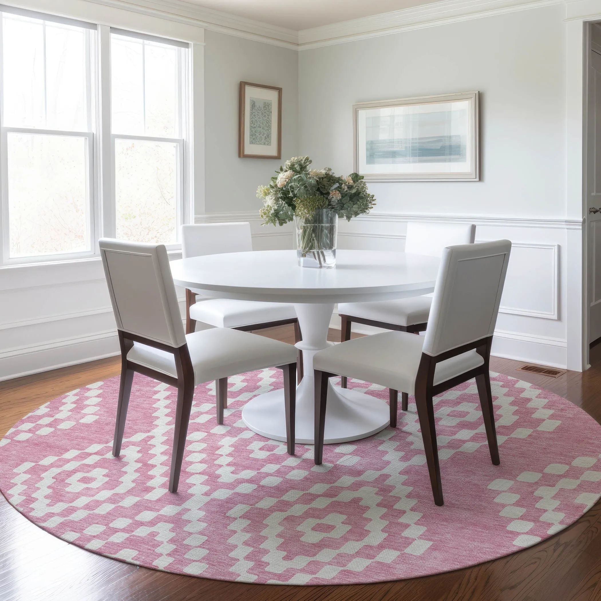 Machine Washable Indoor/ Outdoor Chantille Boho Moroccan Rug