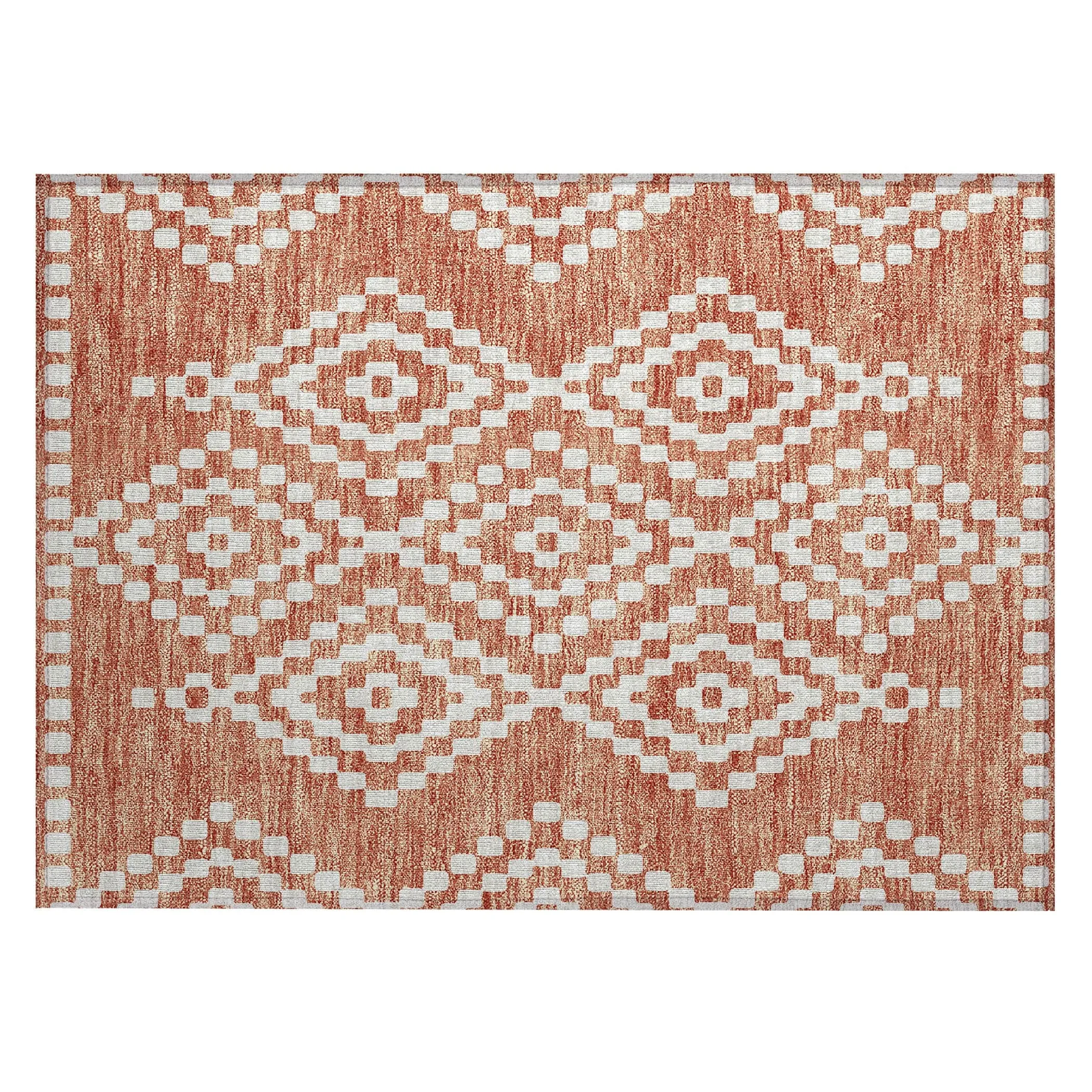 Machine Washable Indoor/ Outdoor Chantille Boho Moroccan Rug