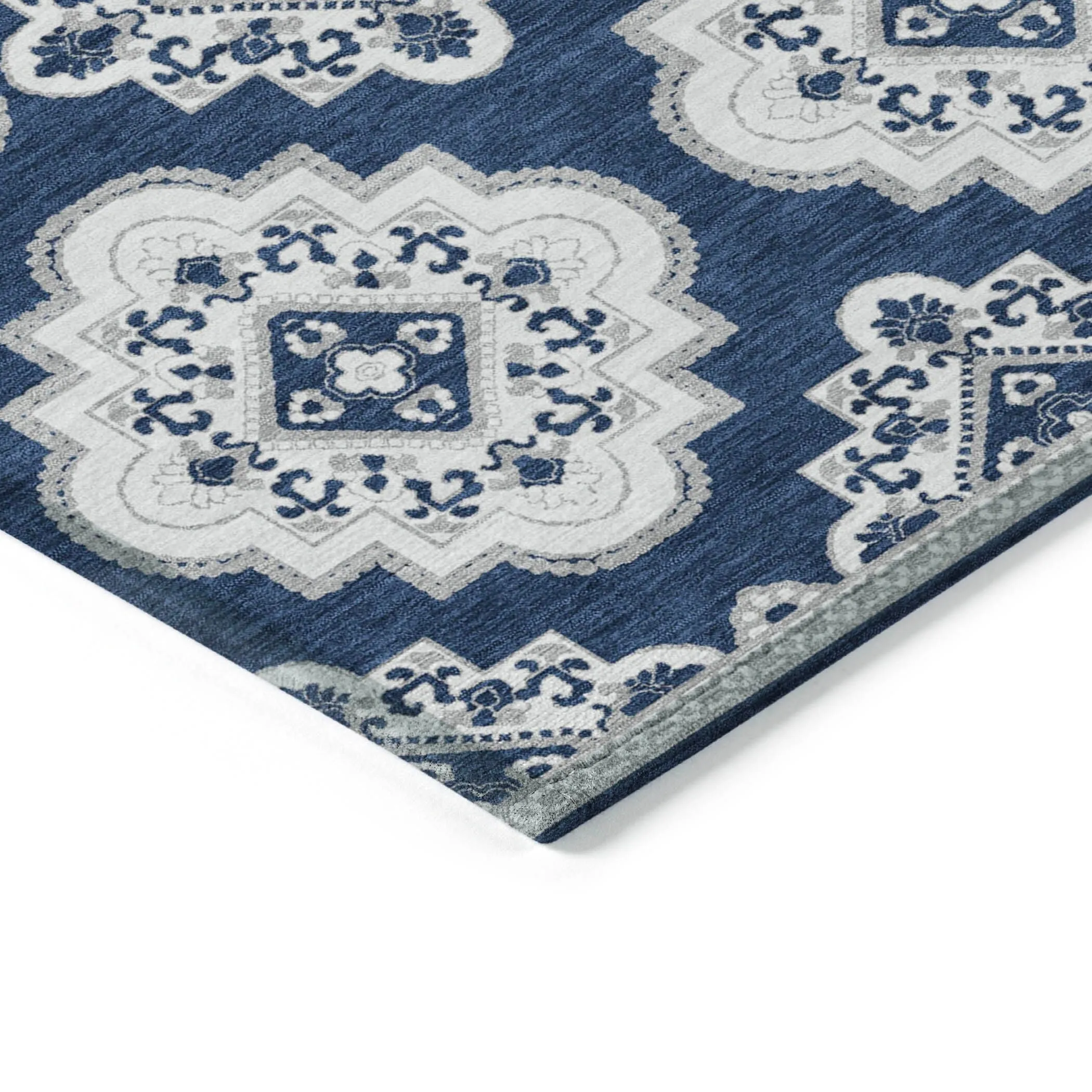 Machine Washable Indoor/ Outdoor Chantille Boho Moroccan Rug