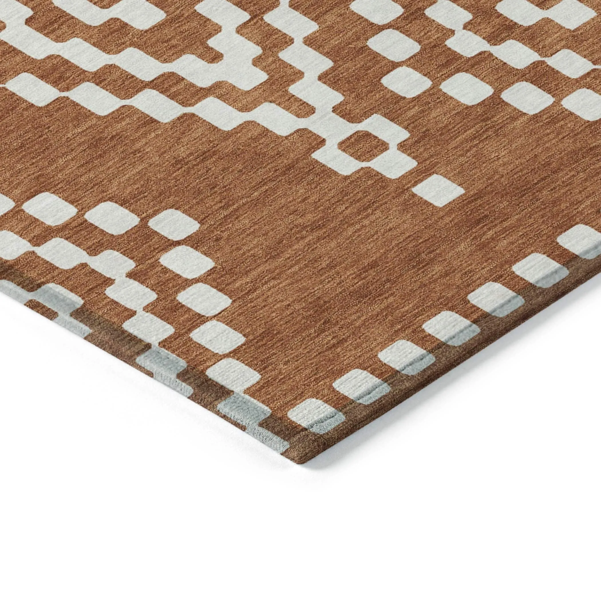 Machine Washable Indoor/ Outdoor Chantille Boho Moroccan Rug