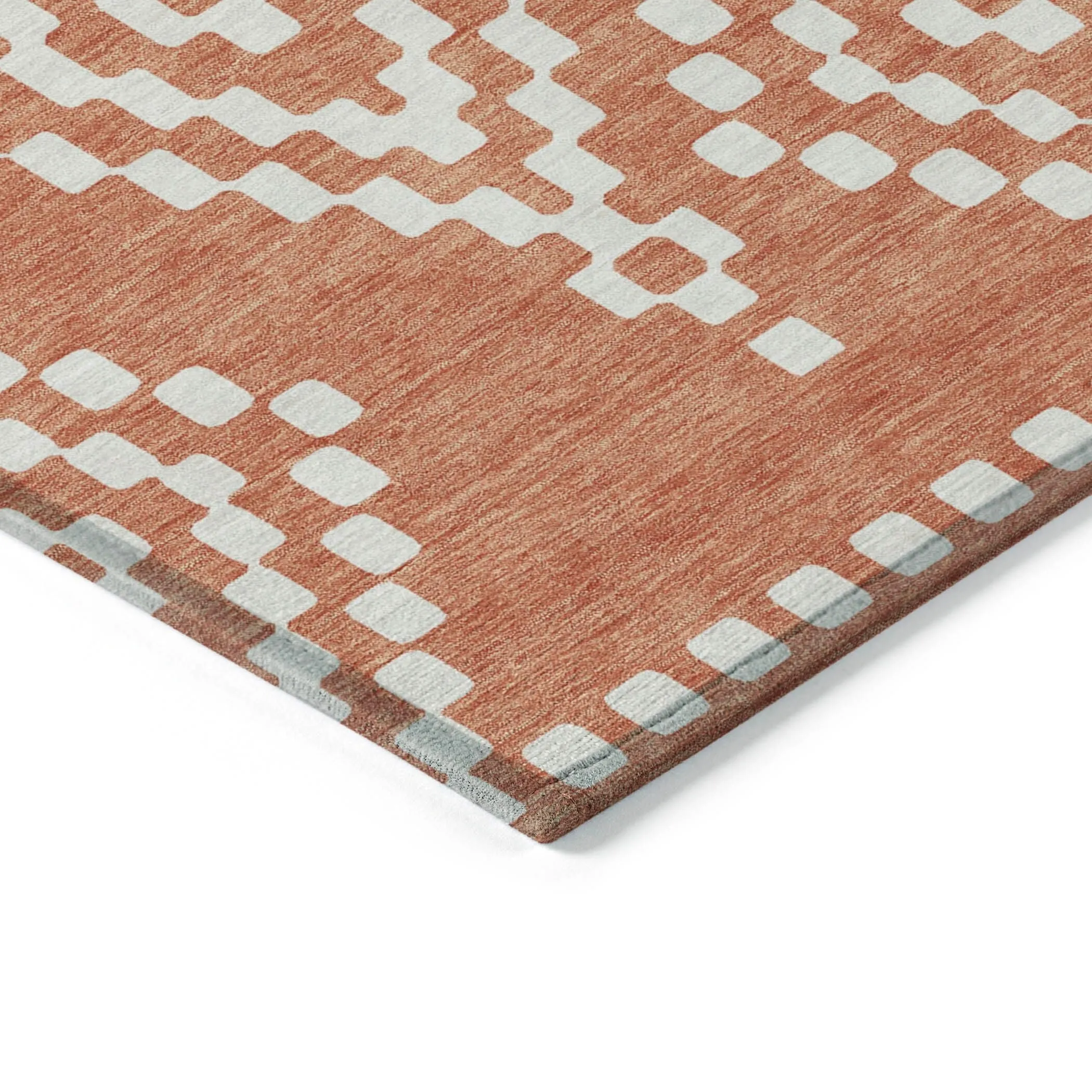 Machine Washable Indoor/ Outdoor Chantille Boho Moroccan Rug