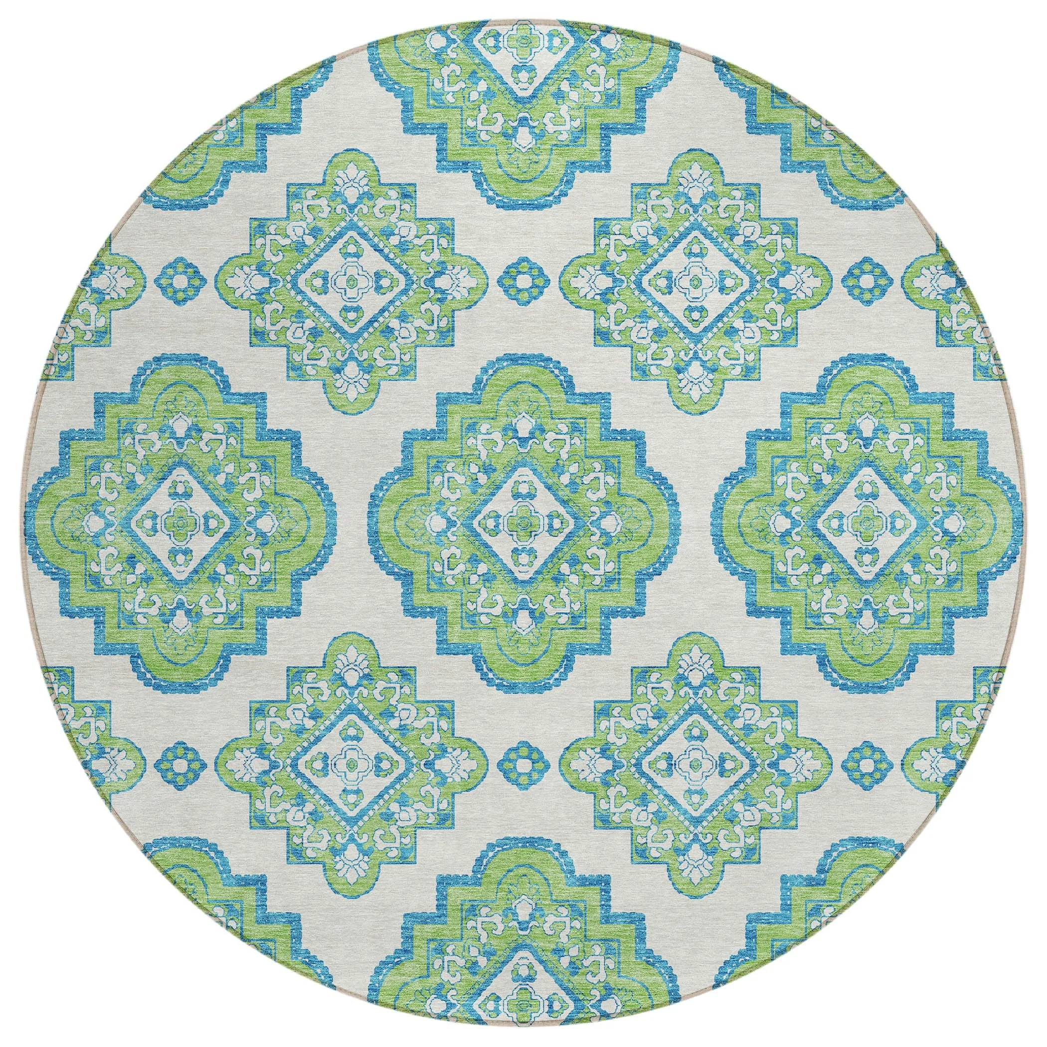 Machine Washable Indoor/ Outdoor Chantille Boho Moroccan Rug
