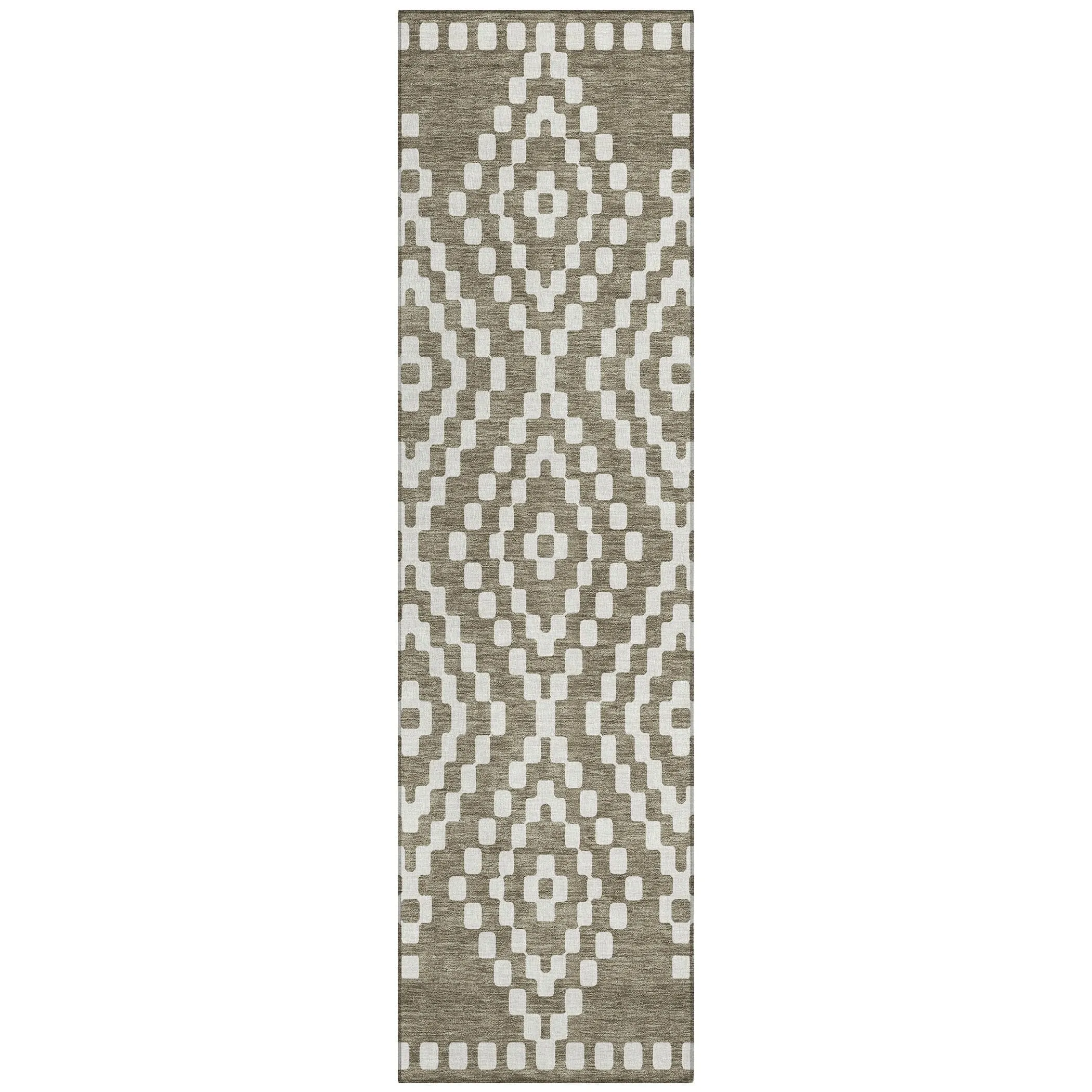 Machine Washable Indoor/ Outdoor Chantille Boho Moroccan Rug