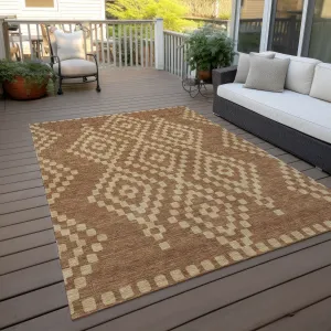 Machine Washable Indoor/ Outdoor Chantille Boho Moroccan Rug