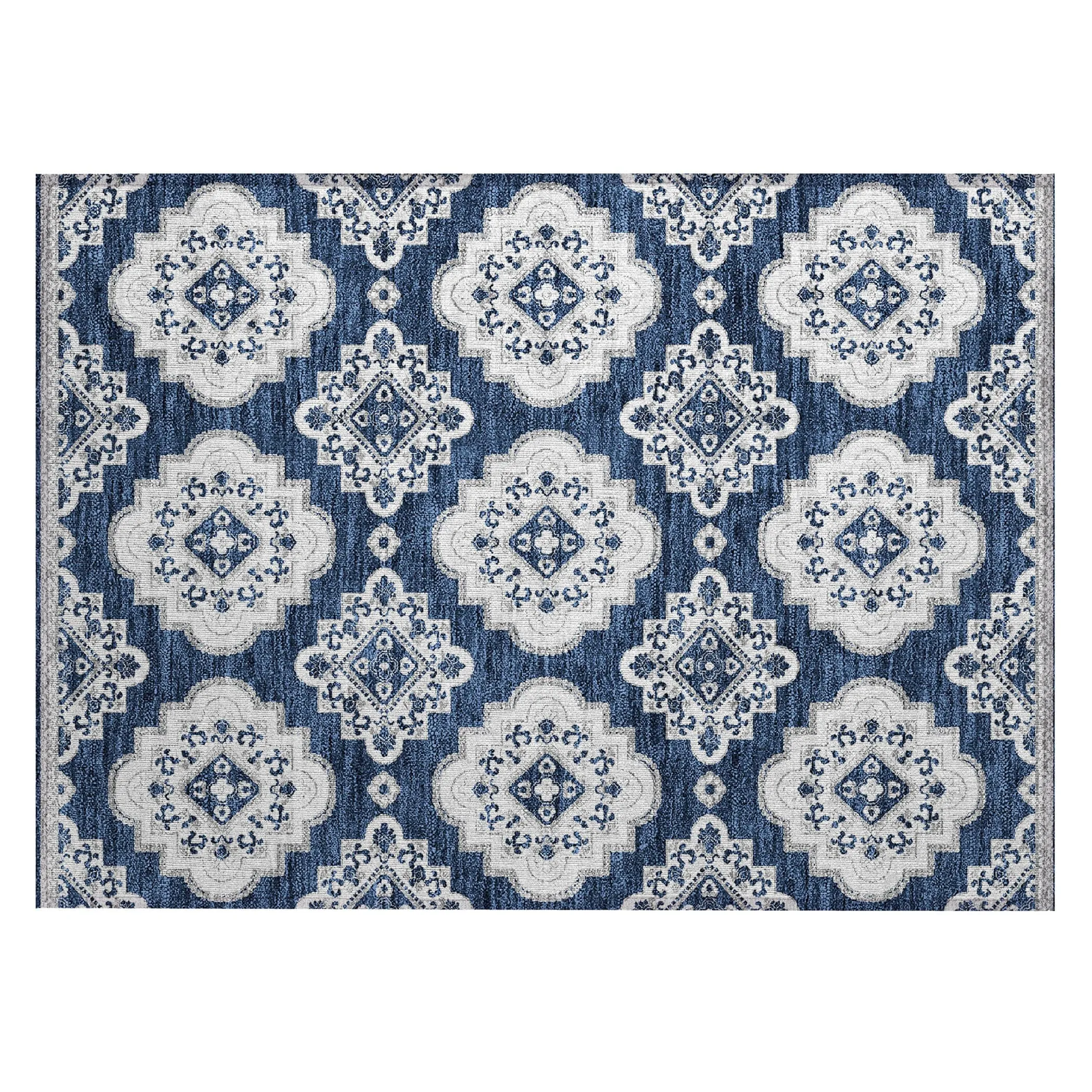 Machine Washable Indoor/ Outdoor Chantille Boho Moroccan Rug