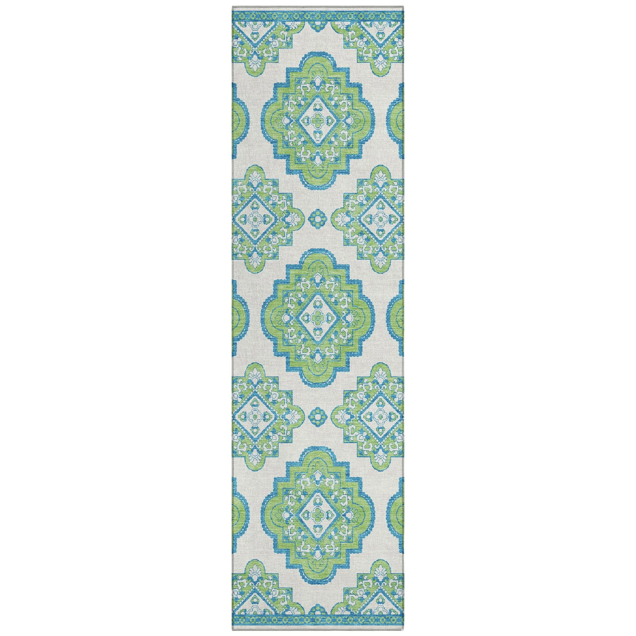 Machine Washable Indoor/ Outdoor Chantille Boho Moroccan Rug