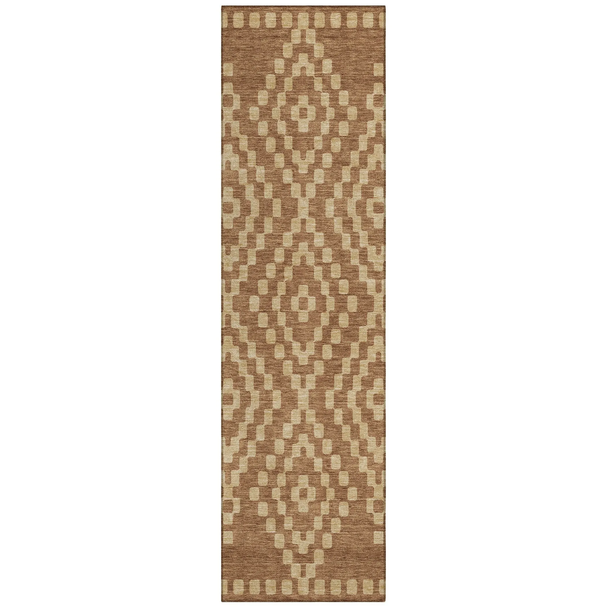Machine Washable Indoor/ Outdoor Chantille Boho Moroccan Rug